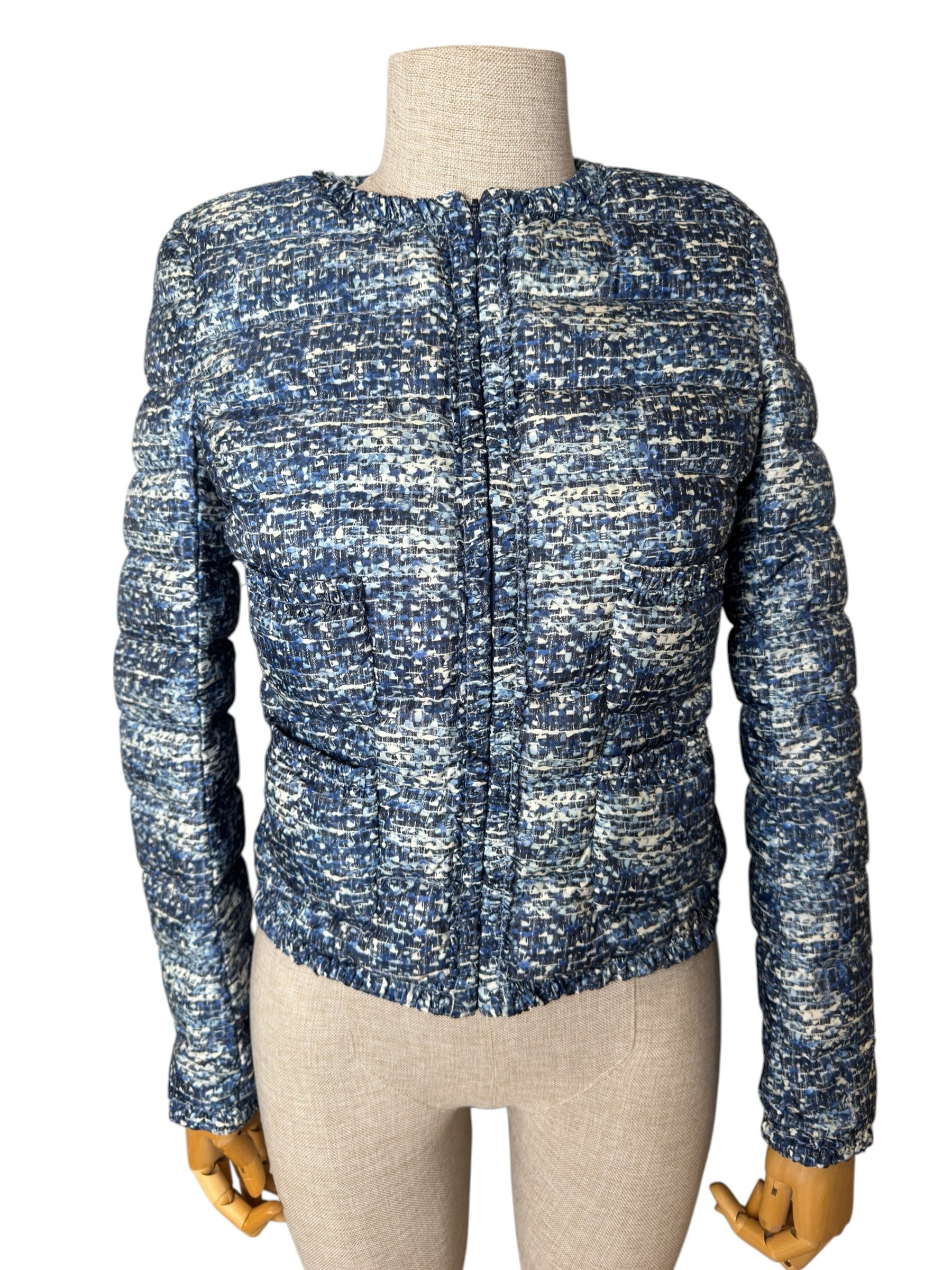 MONCLER BLUE MELIE GIUBBOTTO PUFFER JACKET