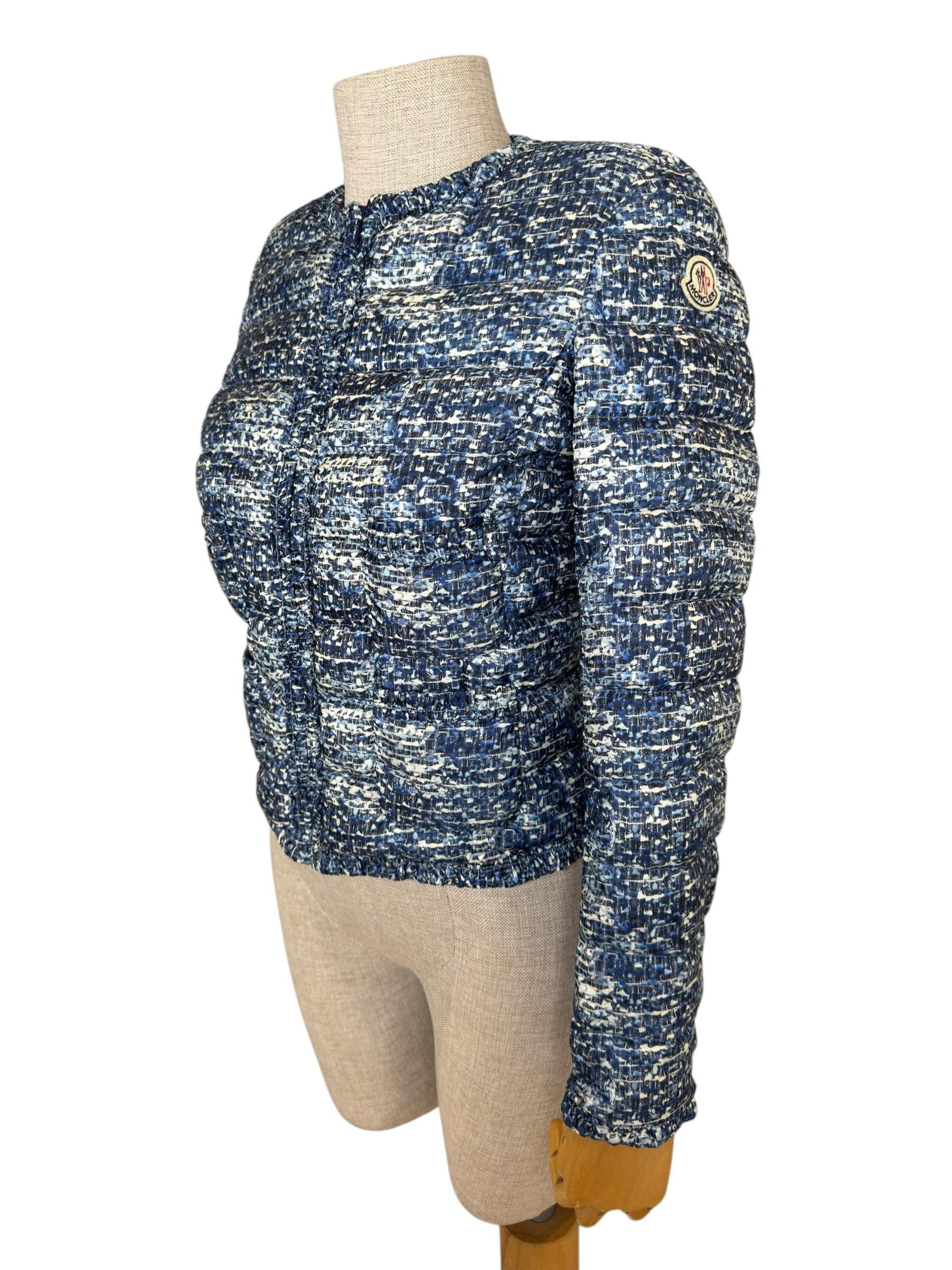 MONCLER BLUE MELIE GIUBBOTTO PUFFER JACKET