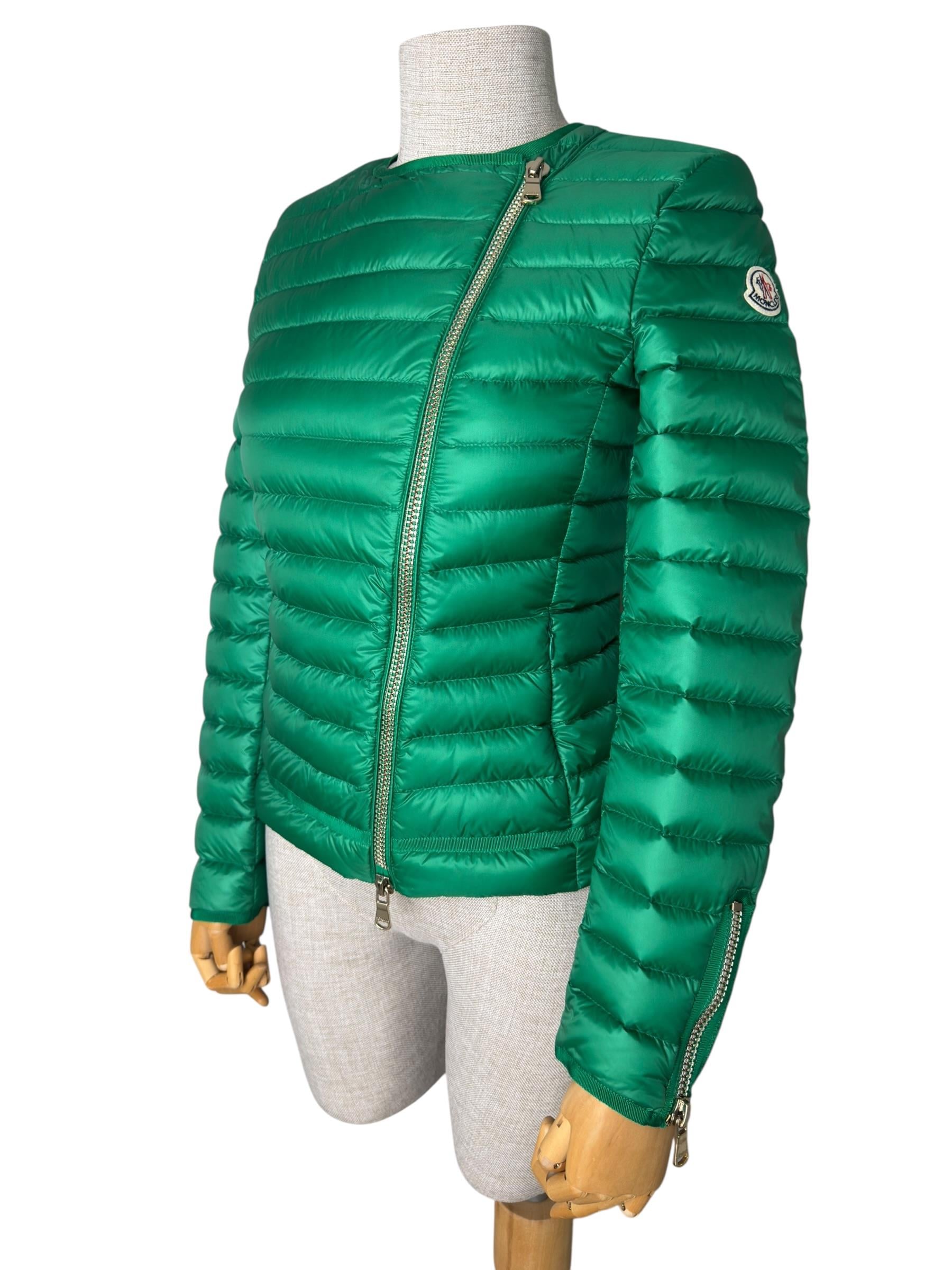 MONCLER GREEN AMEY GIUBBOTTO
