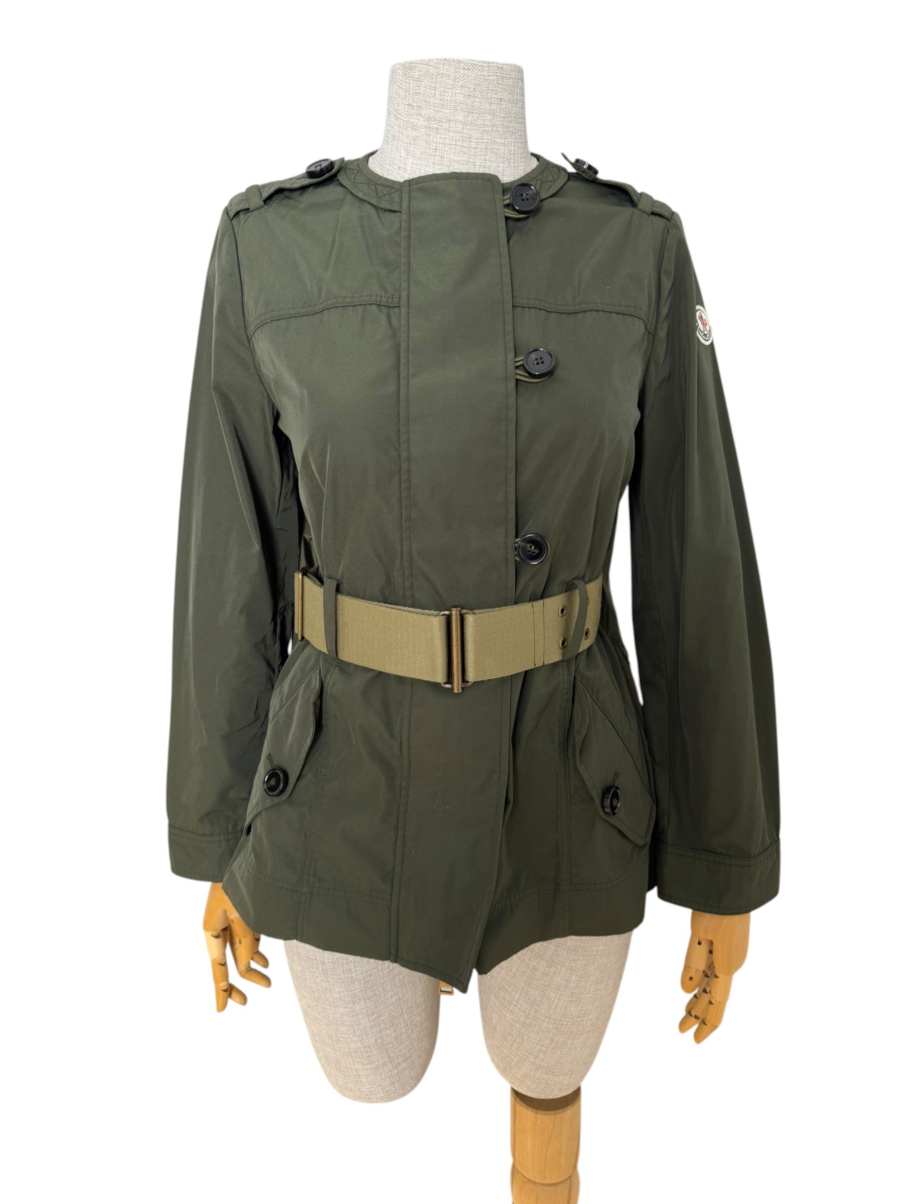 MONCLER KHAKI POMMIER GIUBBOTTO JACKET
