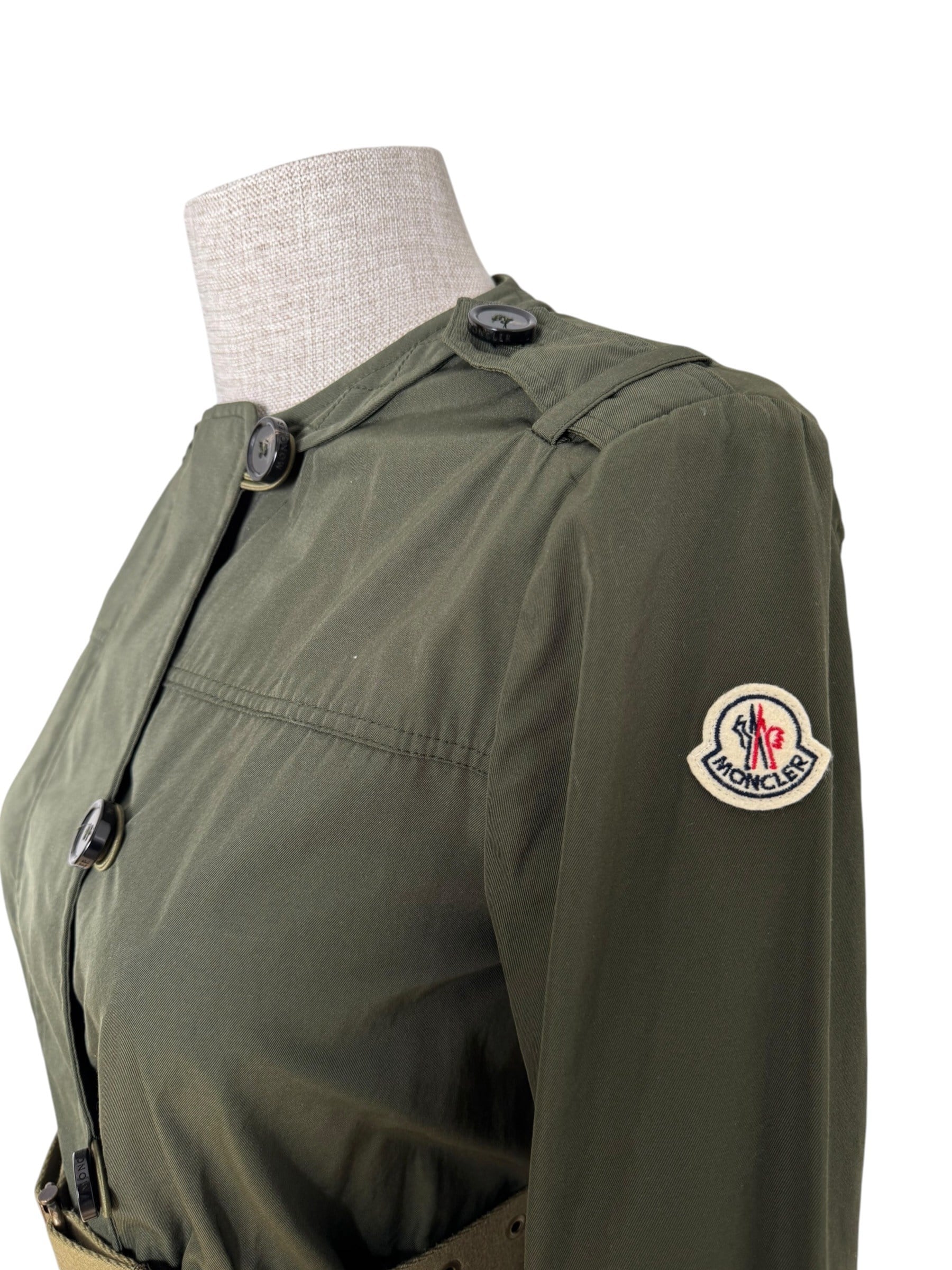 MONCLER KHAKI POMMIER GIUBBOTTO JACKET