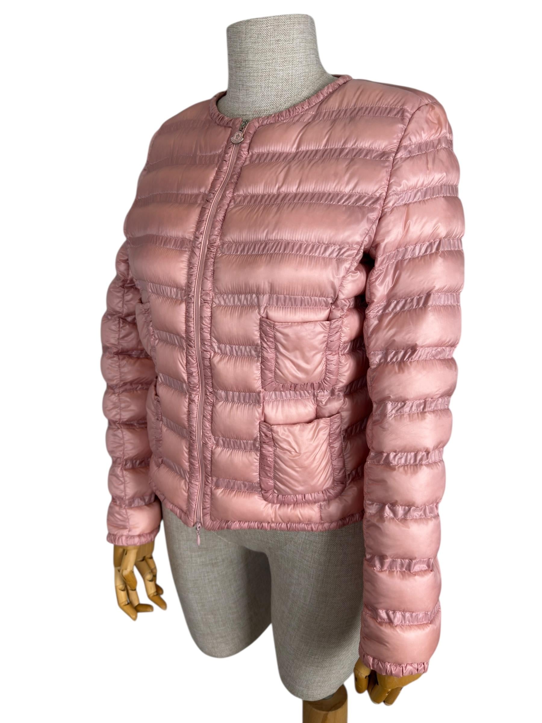 MONCLER PINK LISSY GIUBBOTTO PUFFER