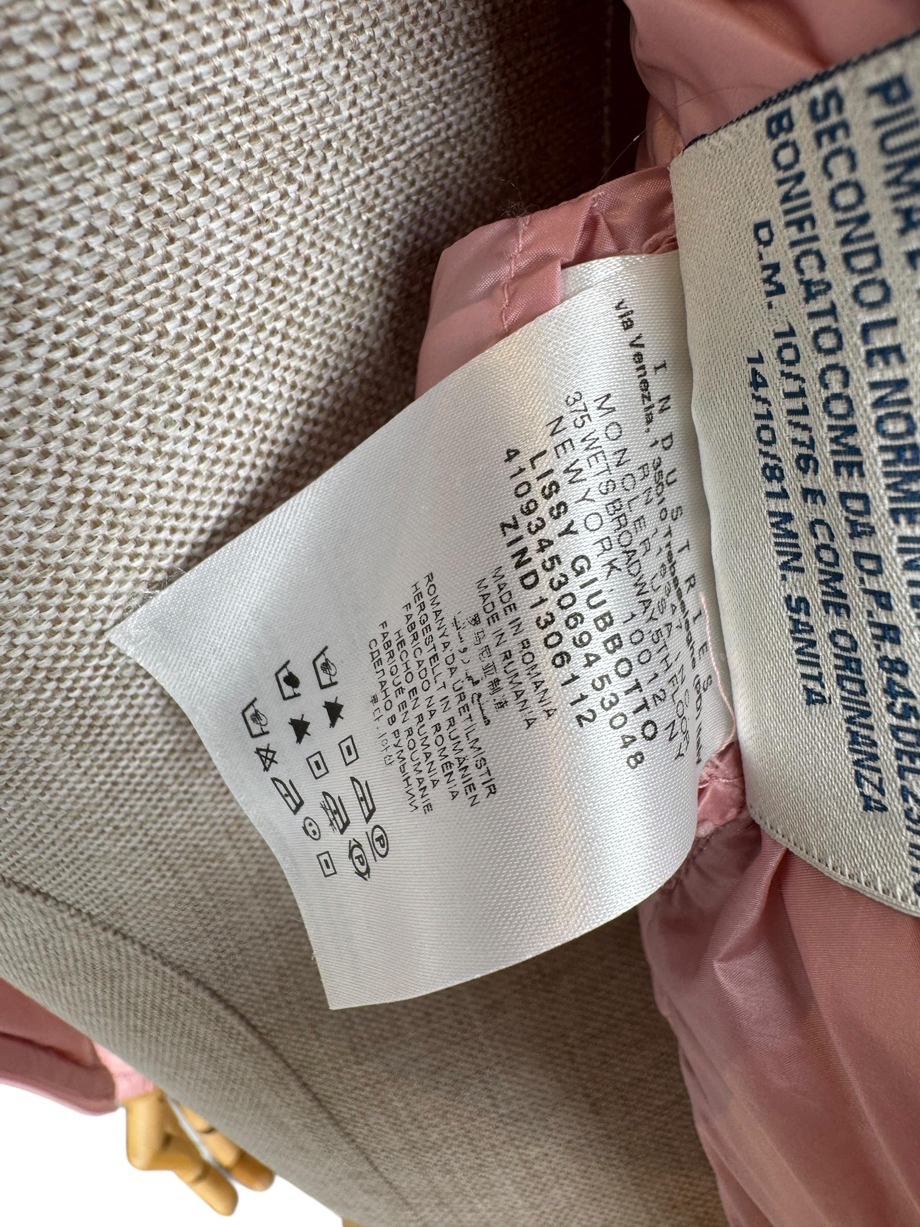 MONCLER PINK LISSY GIUBBOTTO PUFFER