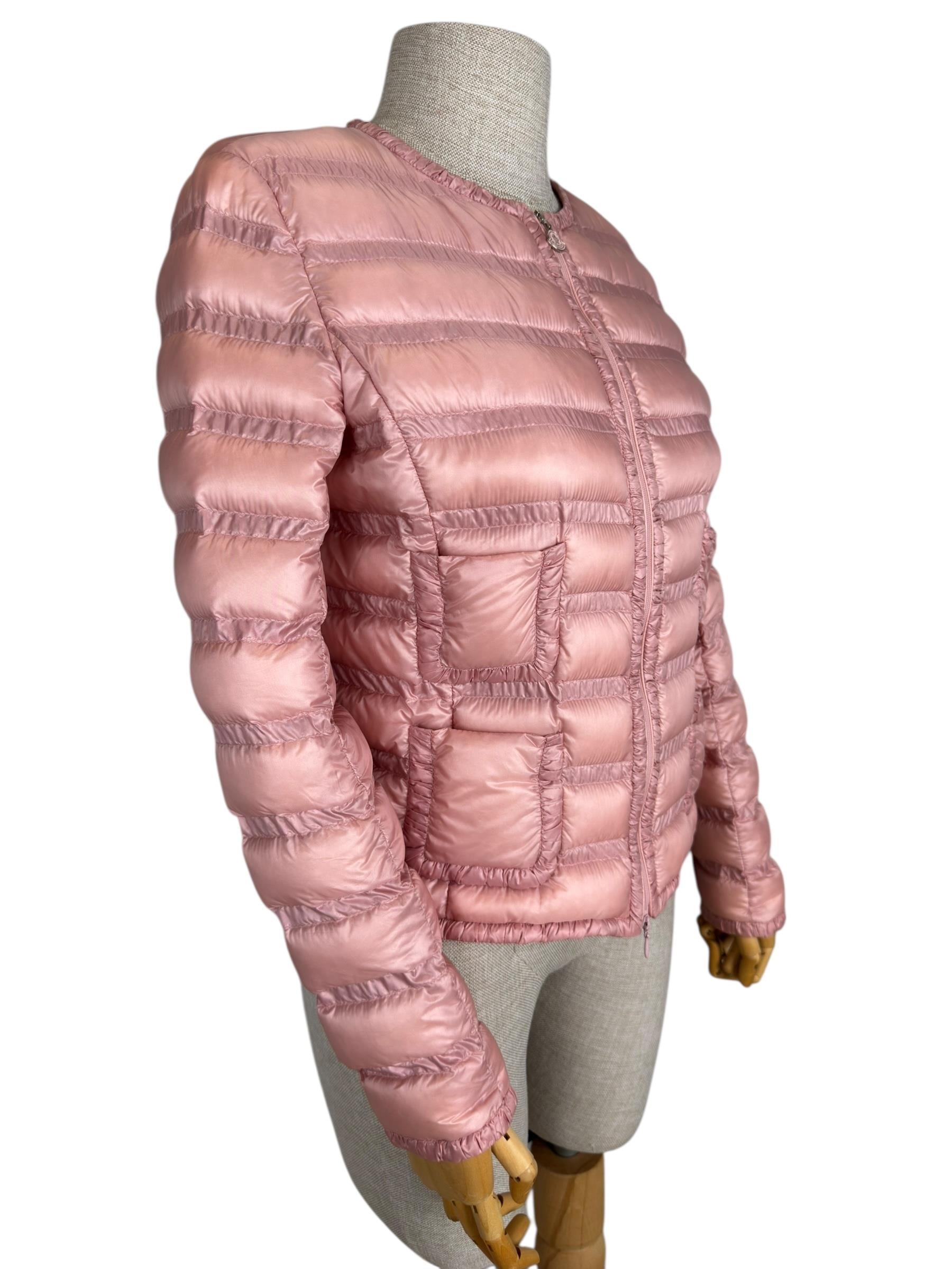 MONCLER PINK LISSY GIUBBOTTO PUFFER