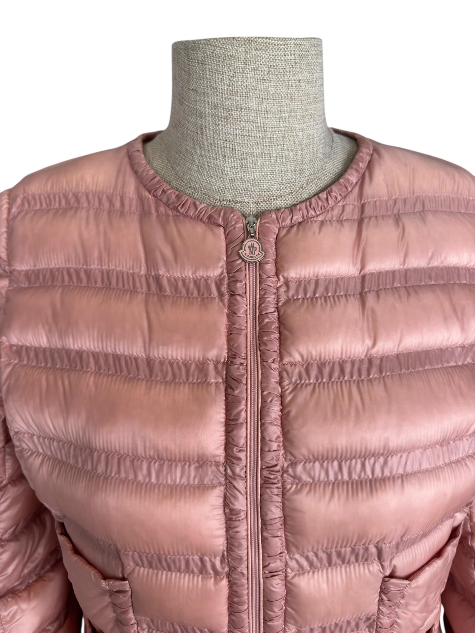MONCLER PINK LISSY GIUBBOTTO PUFFER