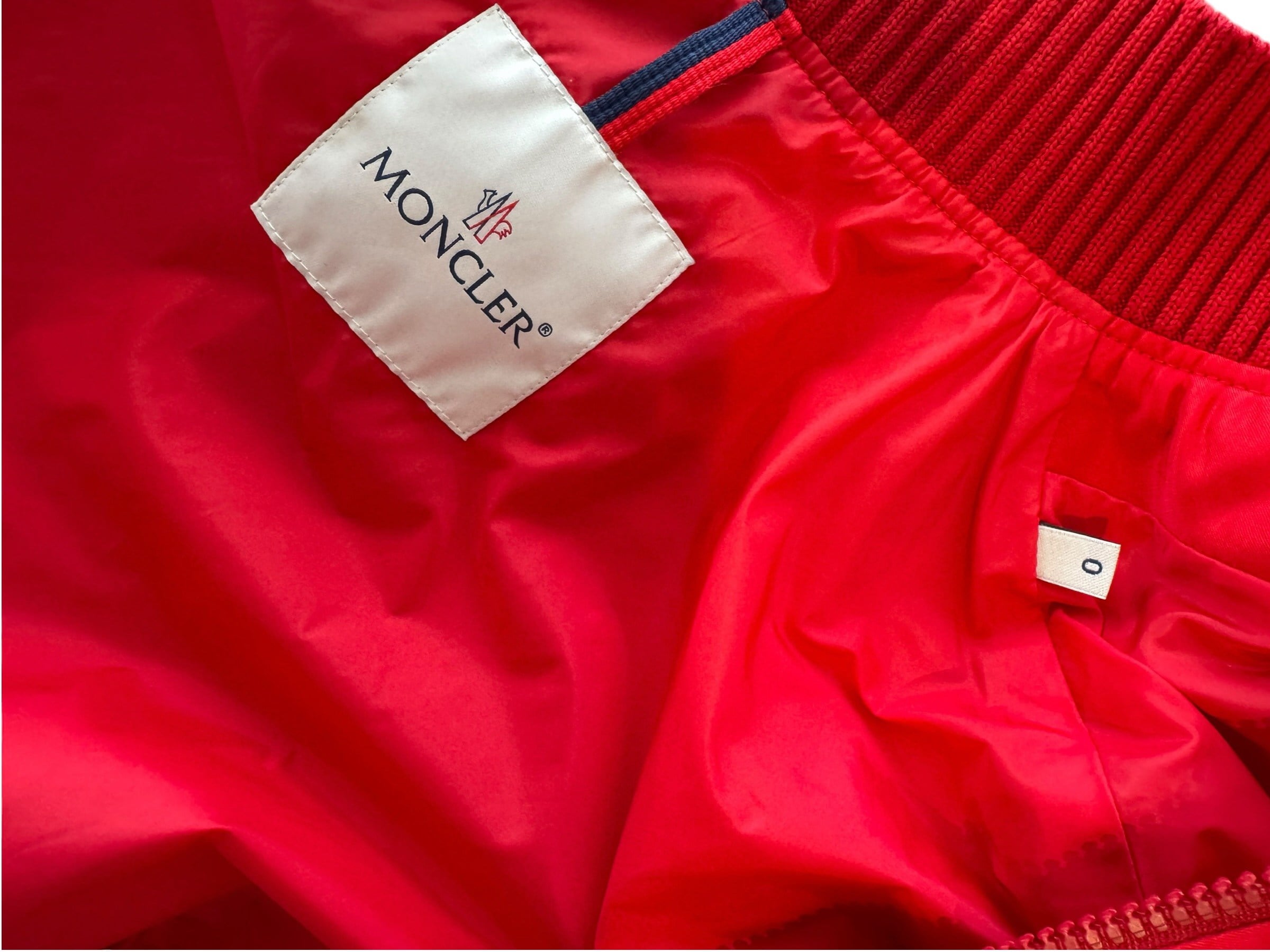 MONCLER RED ACTINOTE GIUBBOTTO PUFFER
