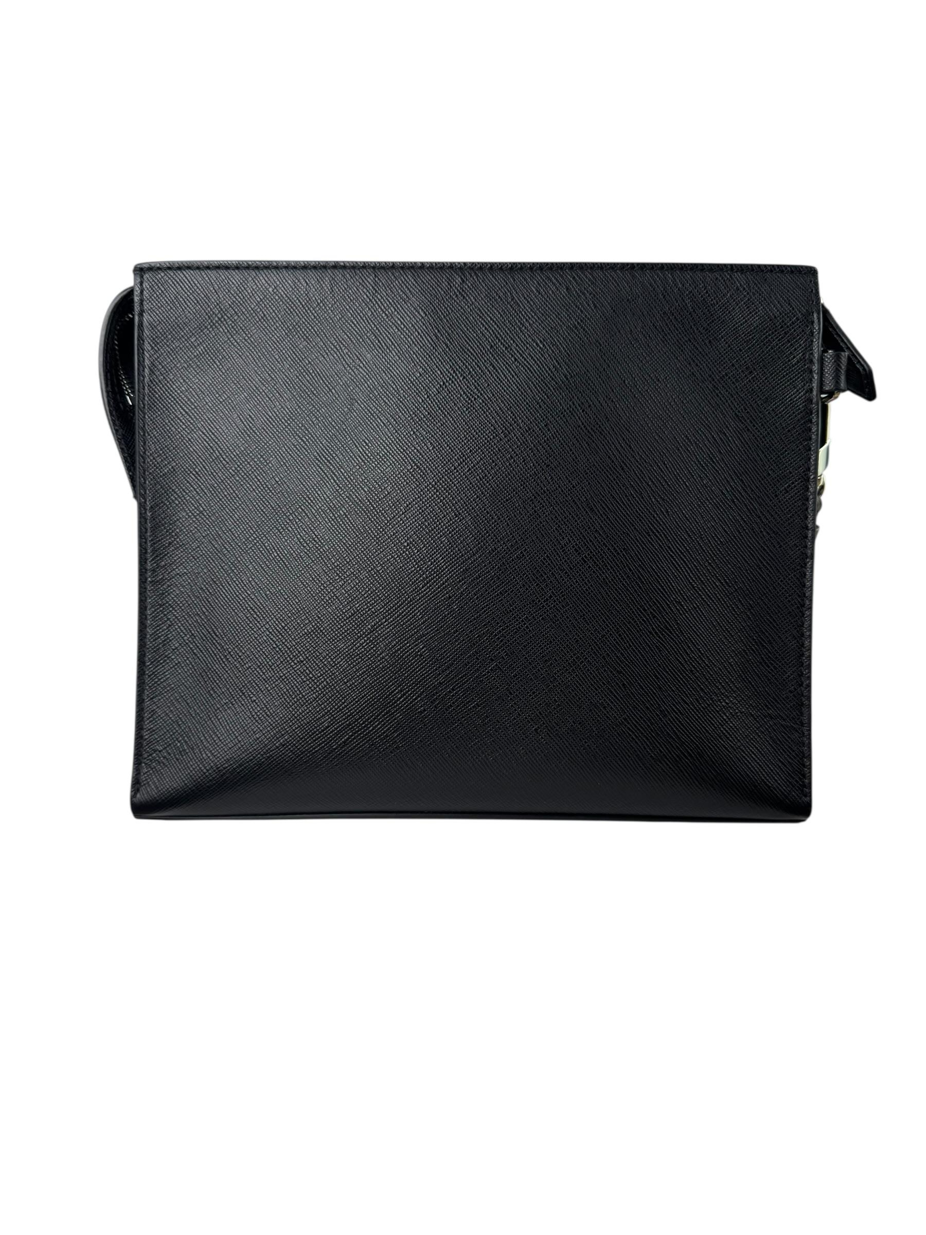 MONT BLANC LEATHER CLUTCH BAG