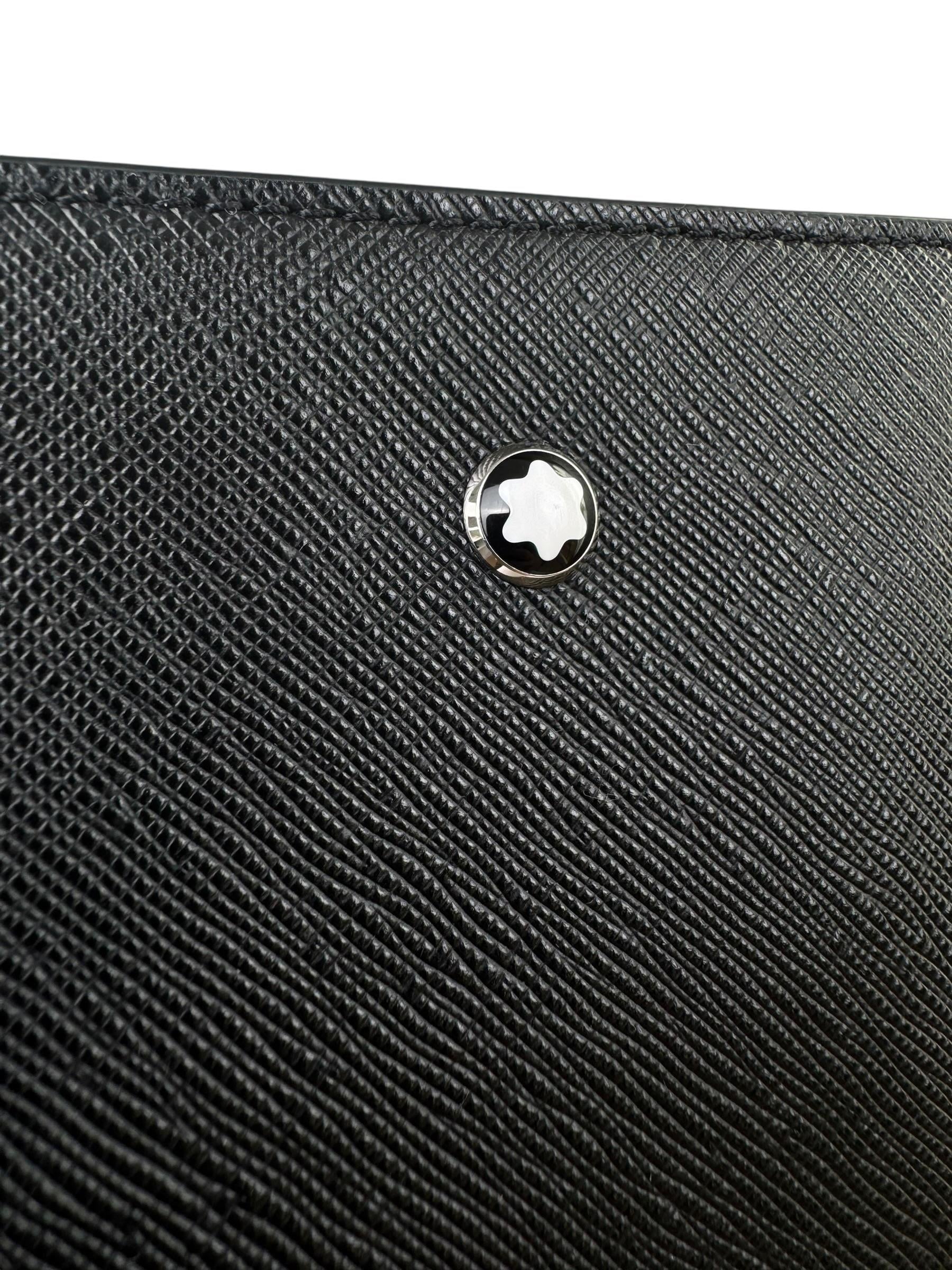 MONT BLANC LEATHER CLUTCH BAG