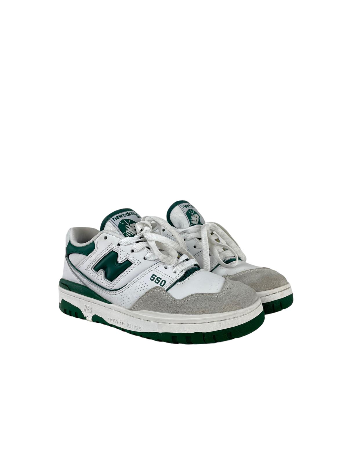 NEW BALANCE 550 GREEN SNEAKERS 