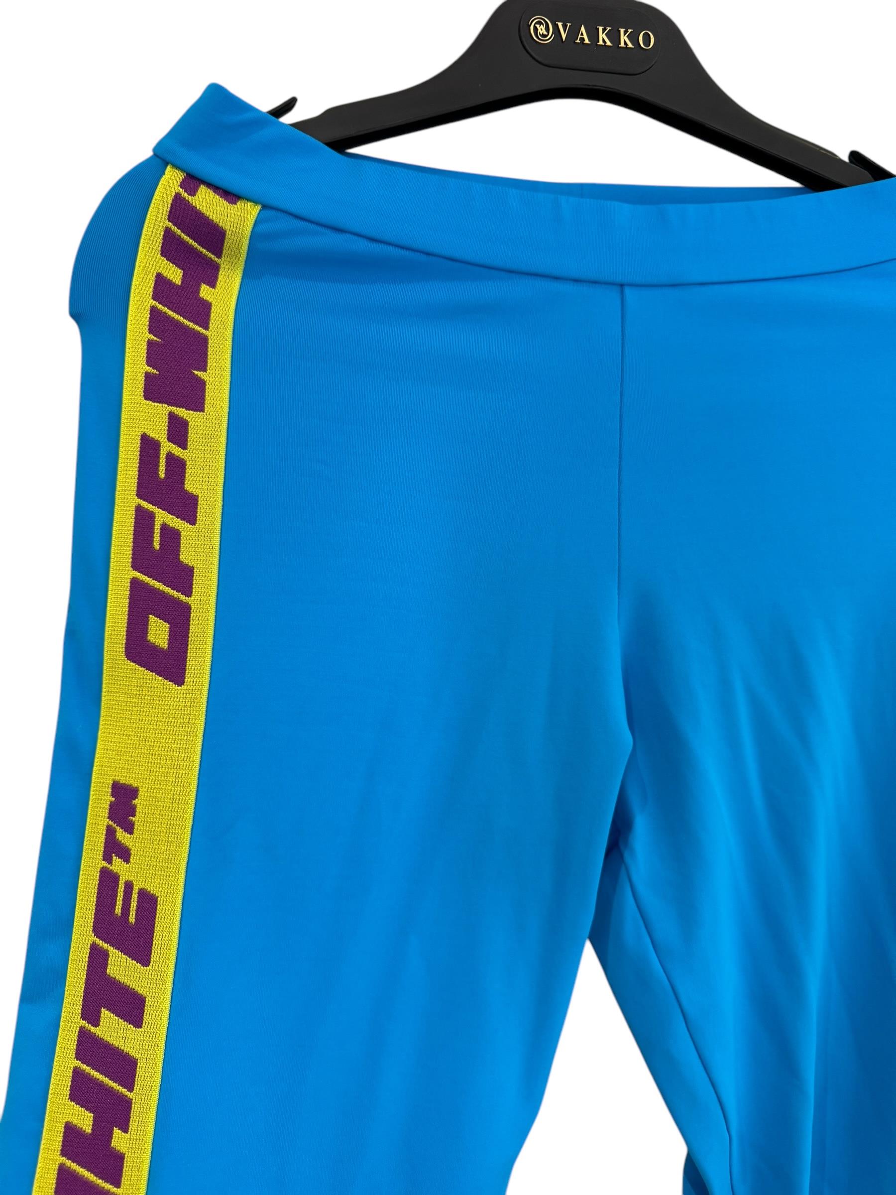OFF WHITE BLUE LEGGINGS