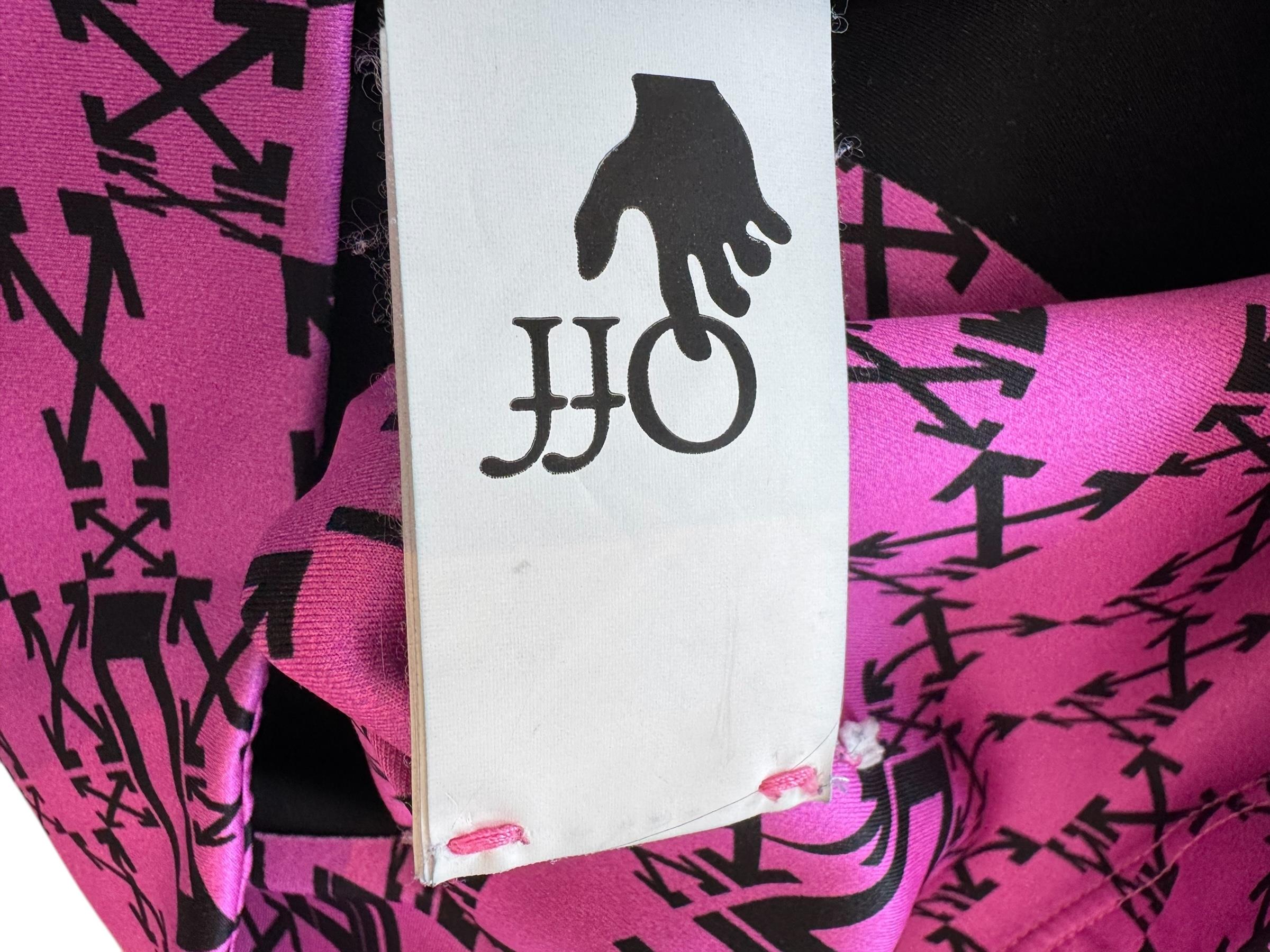 OFF WHITE LOGO PURPLE LEGGINGS