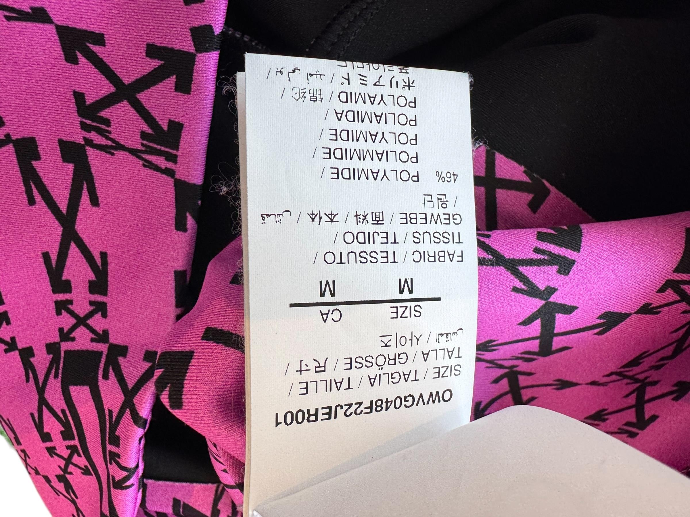 OFF WHITE LOGO PURPLE LEGGINGS