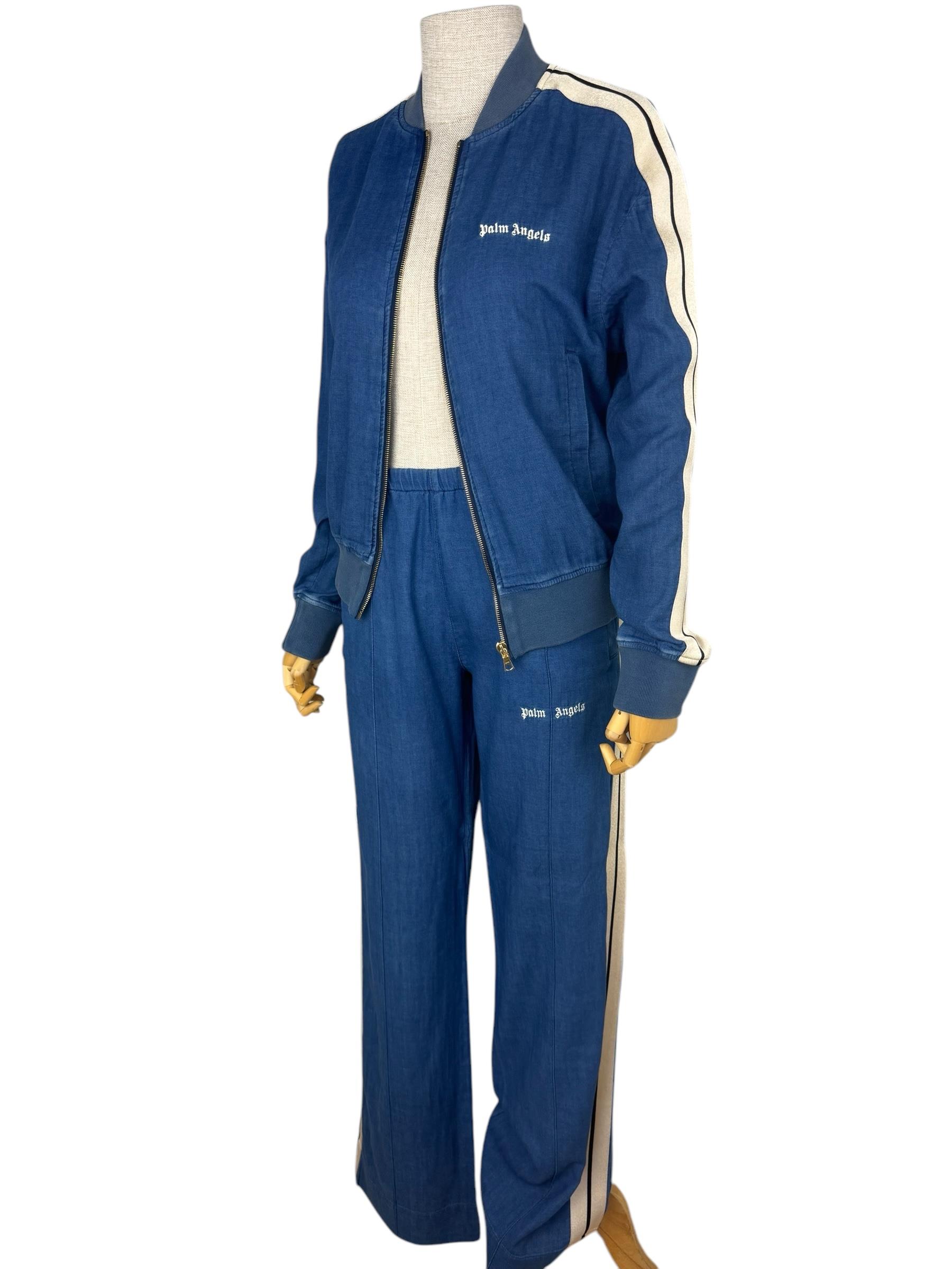 PALM ANGELS DENIM JACKET AND PANTS SUIT