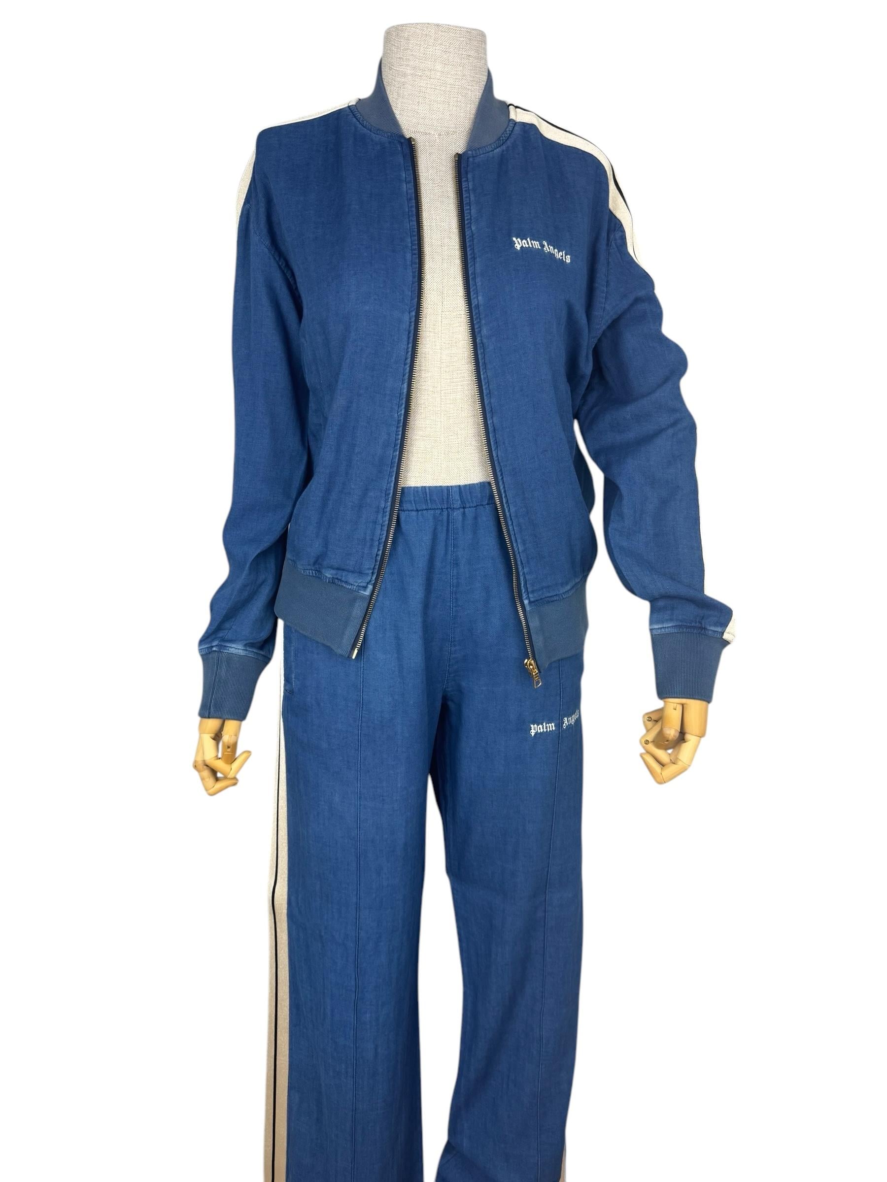 PALM ANGELS DENIM JACKET AND PANTS SUIT