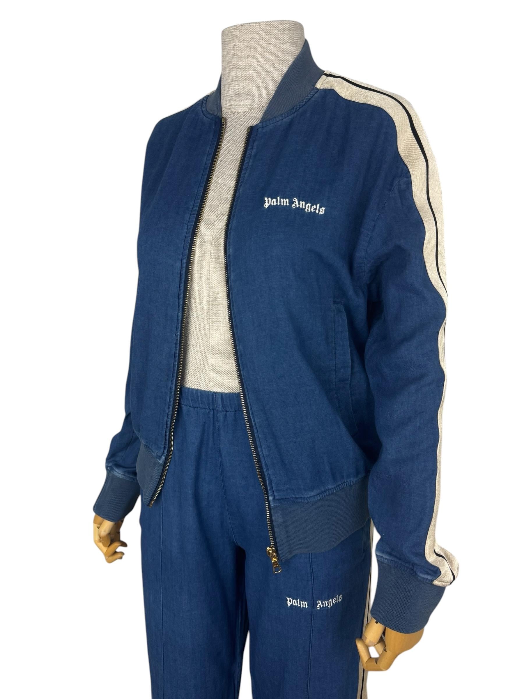 PALM ANGELS DENIM JACKET AND PANTS SUIT