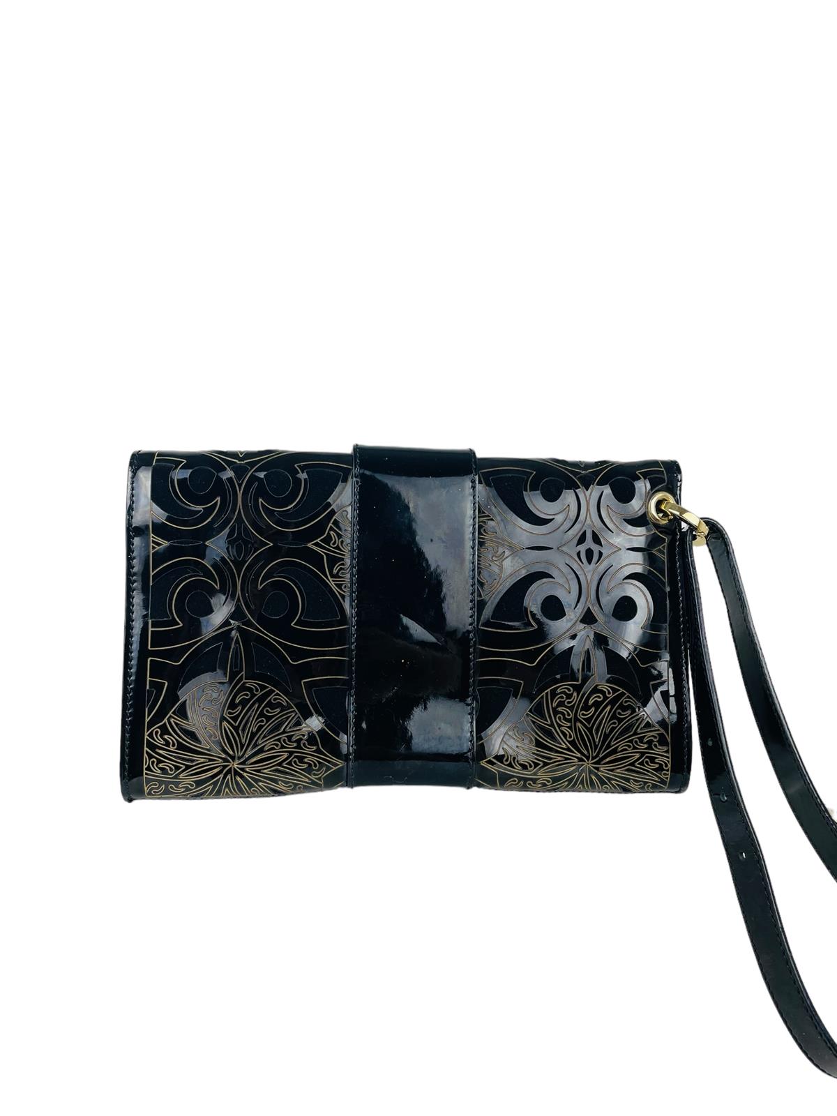 PATENT LEATHER CLUTCH BAG