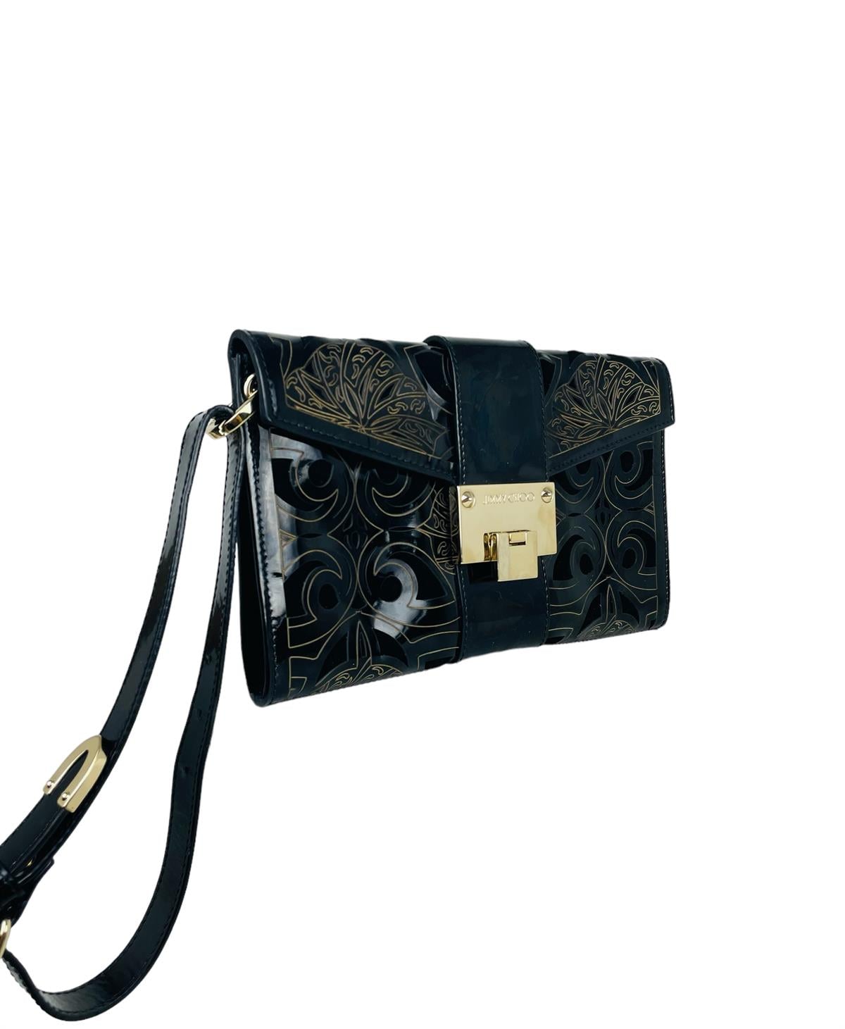 PATENT LEATHER CLUTCH BAG