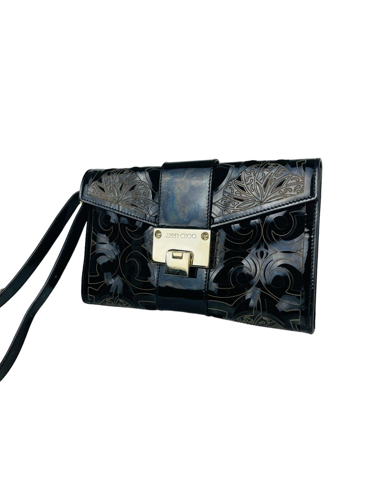 PATENT LEATHER CLUTCH BAG