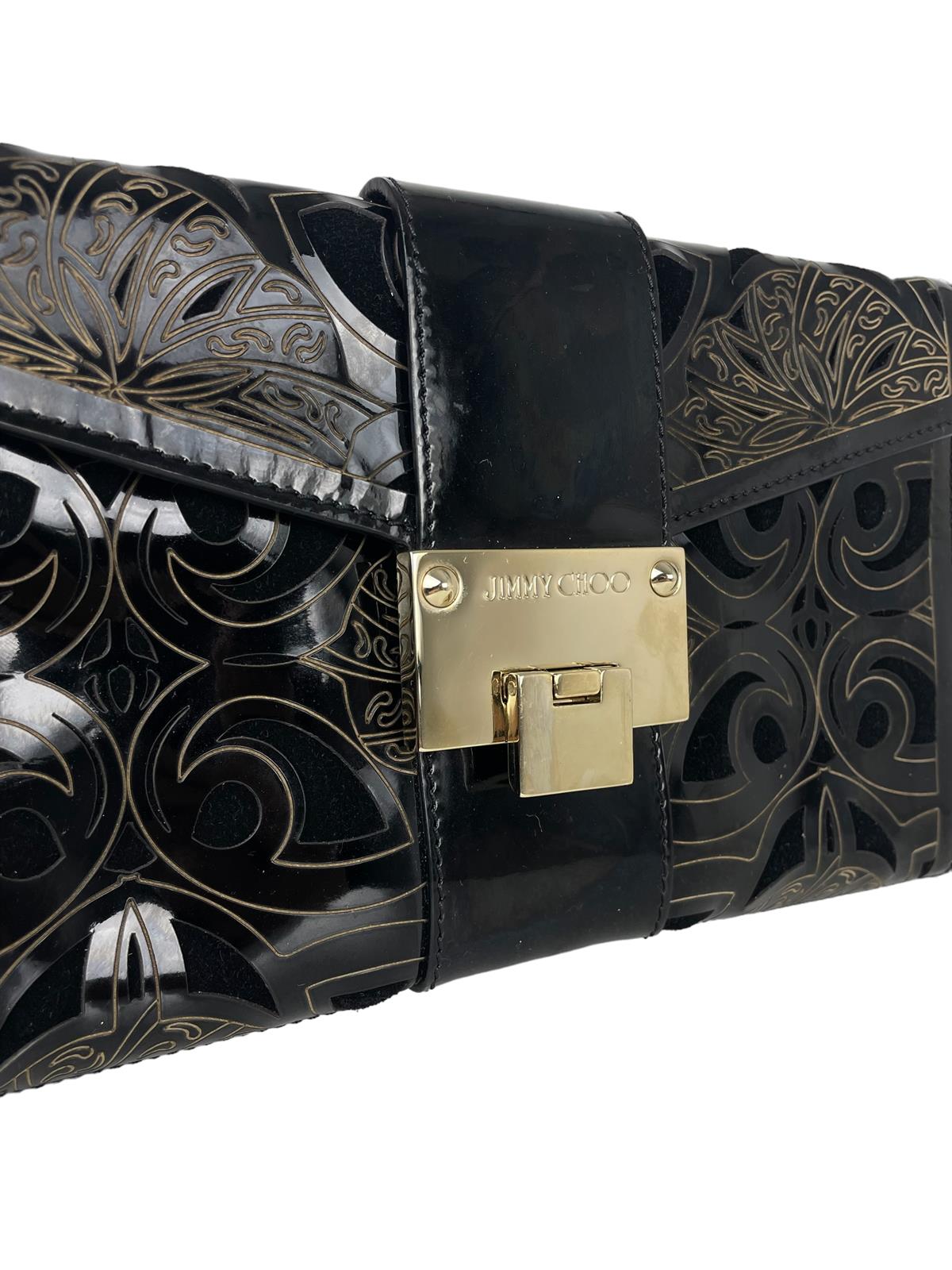 PATENT LEATHER CLUTCH BAG