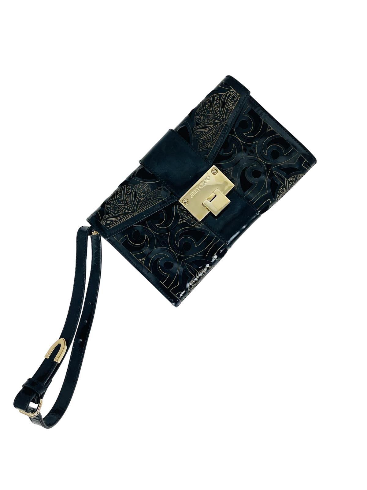 PATENT LEATHER CLUTCH BAG