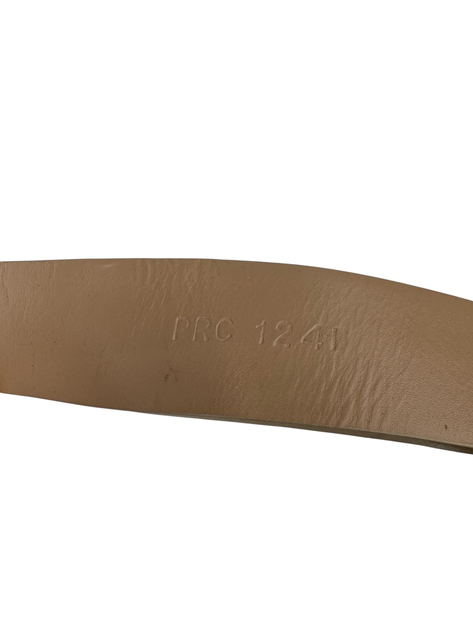 PRADA BEIGE LEATHER BELT