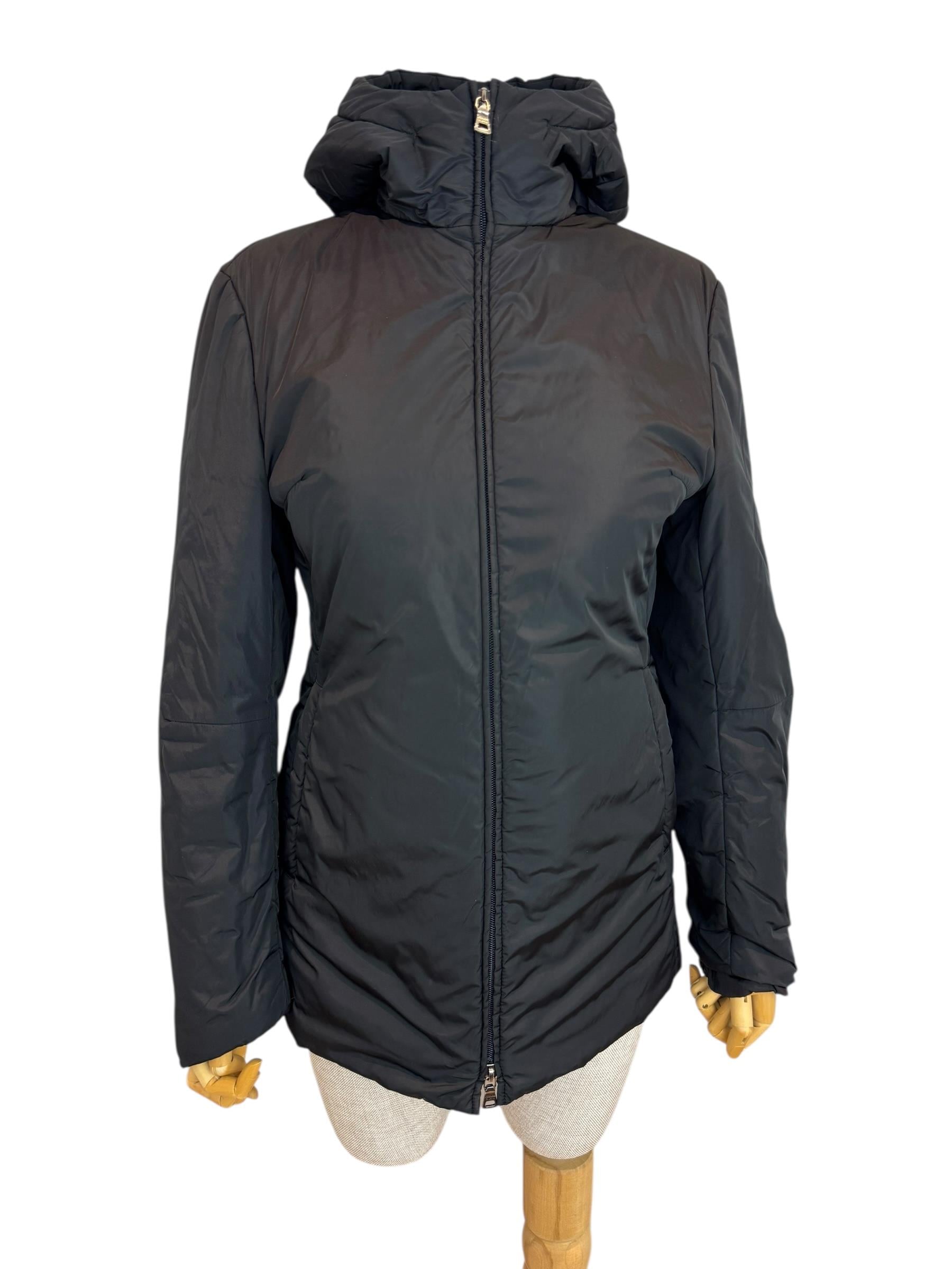 PRADA BLACK NYLON PUFFER JACKET