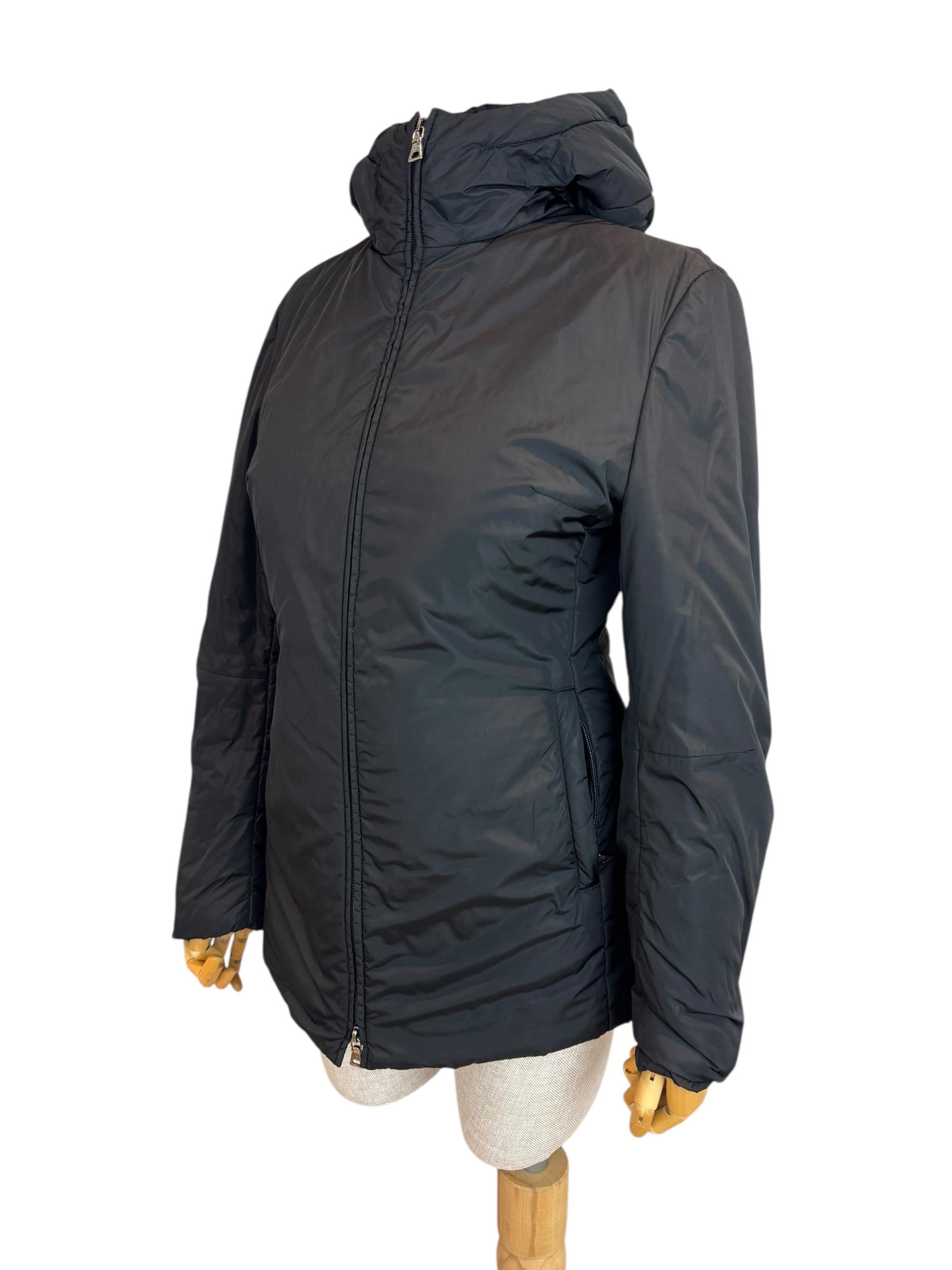 PRADA BLACK NYLON PUFFER JACKET
