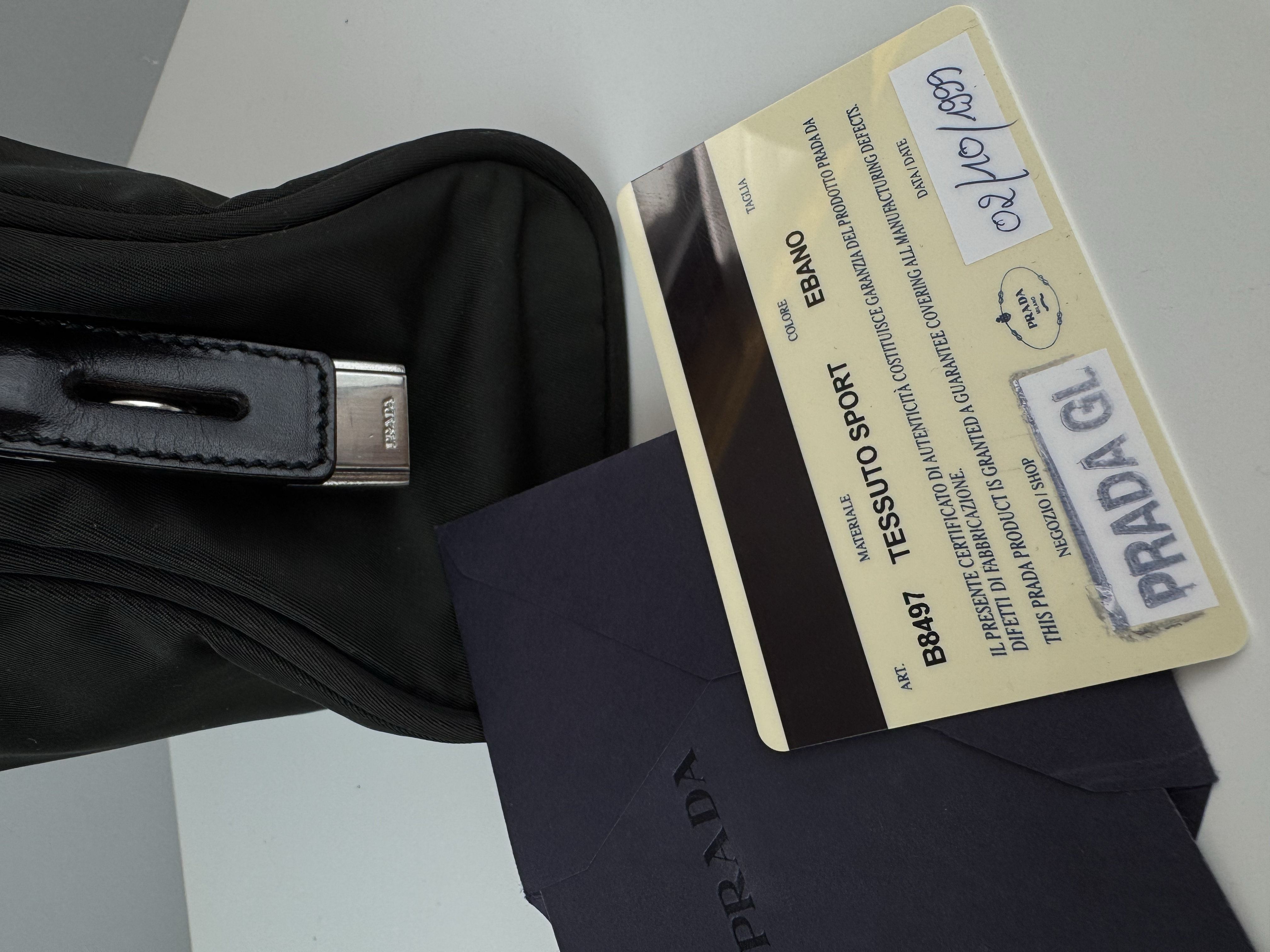 PRADA BLACK NYLON TOTE ÇANTA