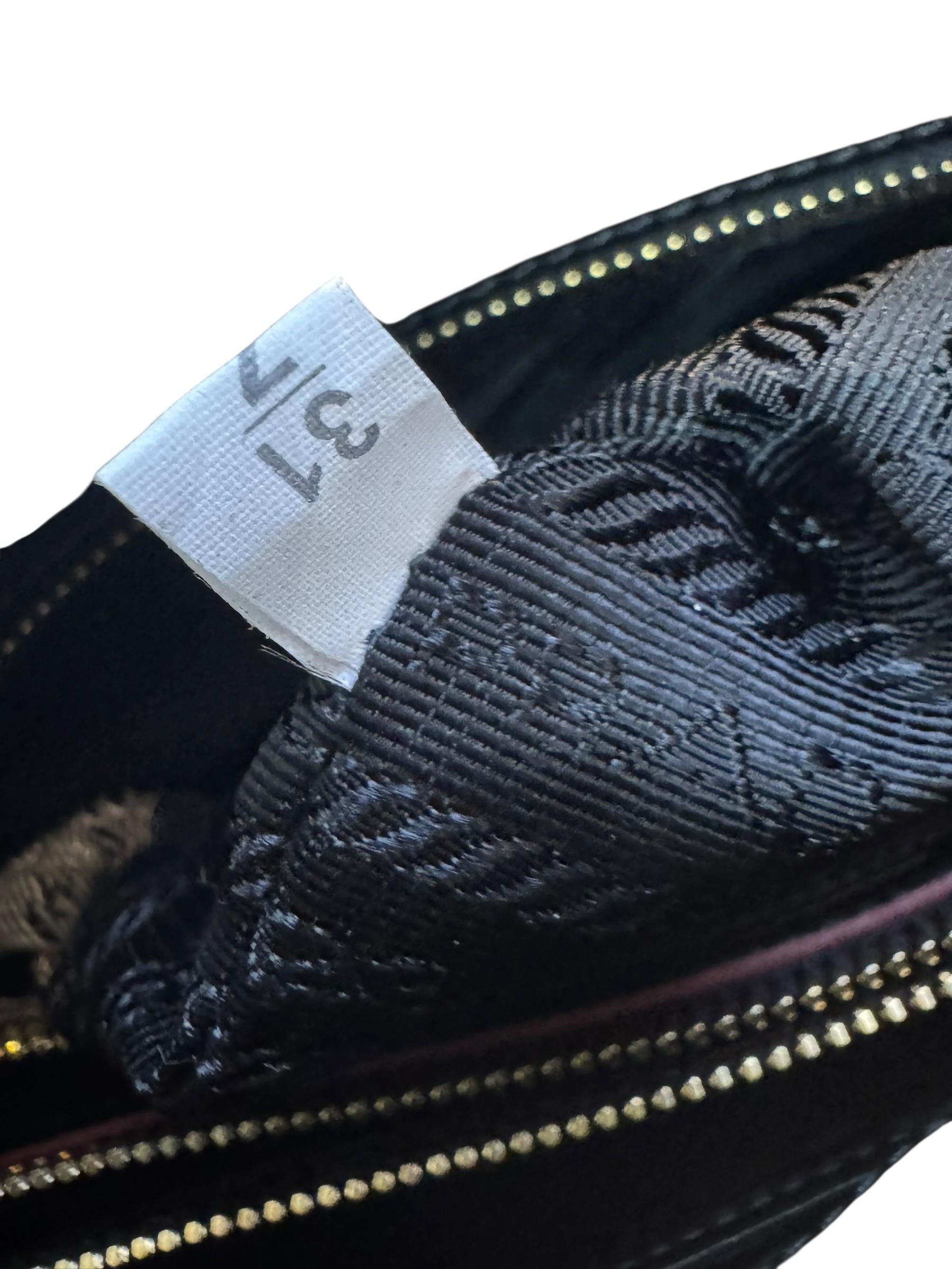 PRADA BLACK PATENT LEATHER BAG