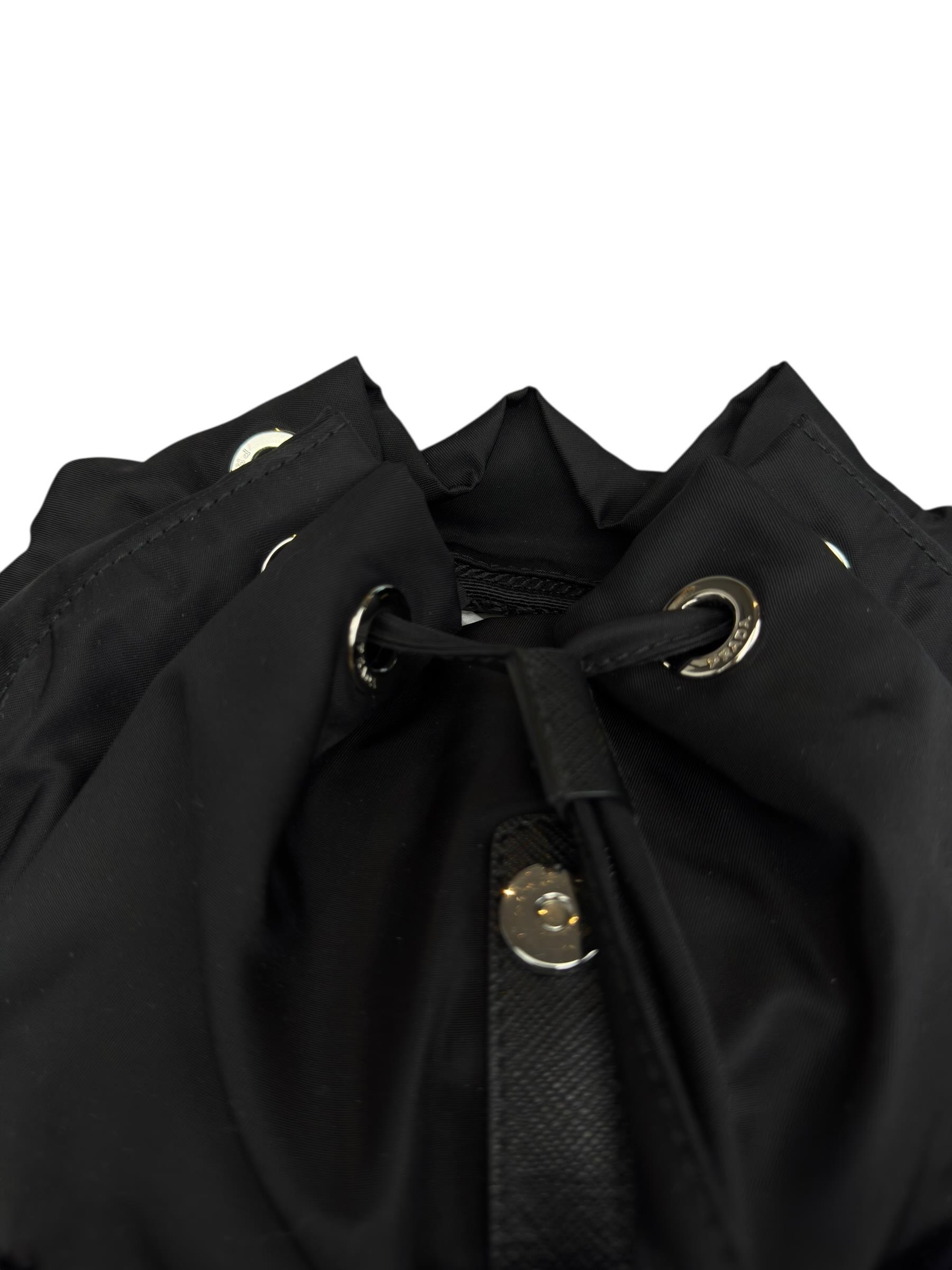 PRADA BLACK RE NYLON BACKPACK