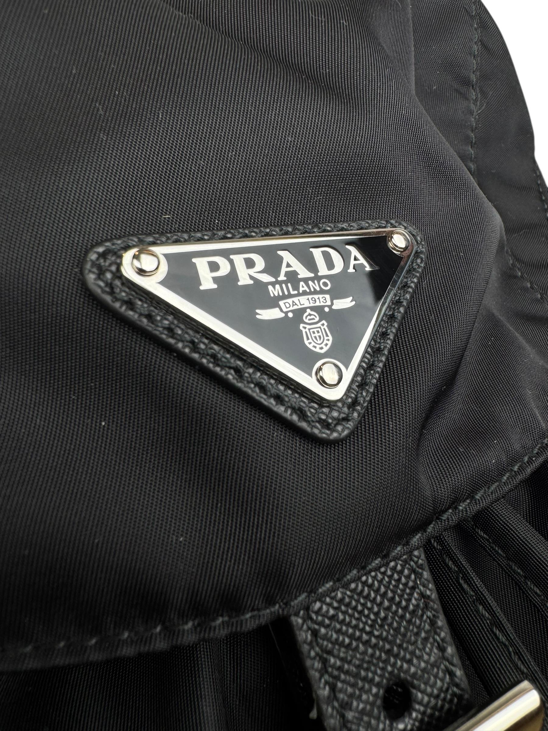 PRADA BLACK RE NYLON BACKPACK