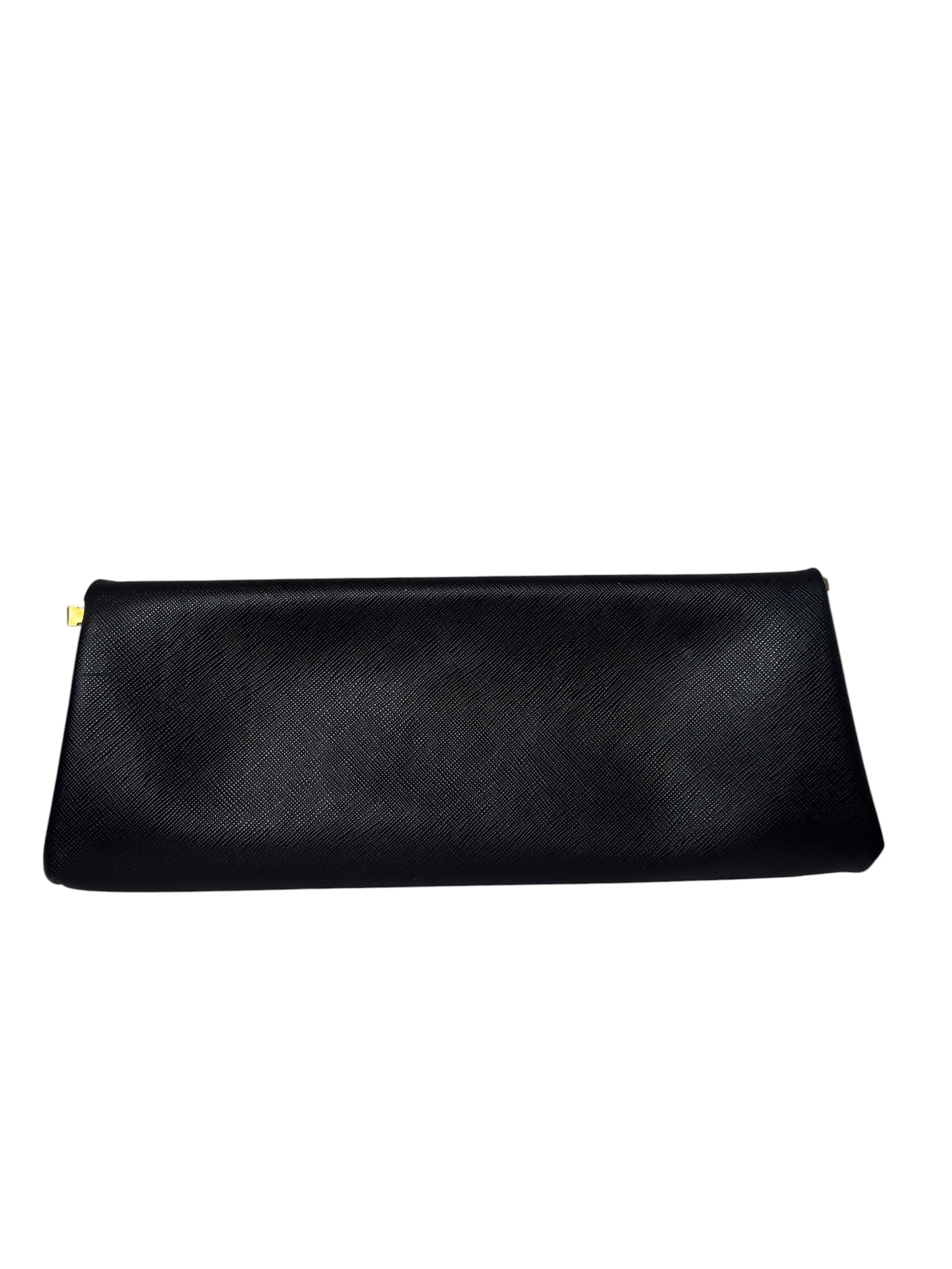 PRADA BLACK SAFFIANO CLUTCH BAG