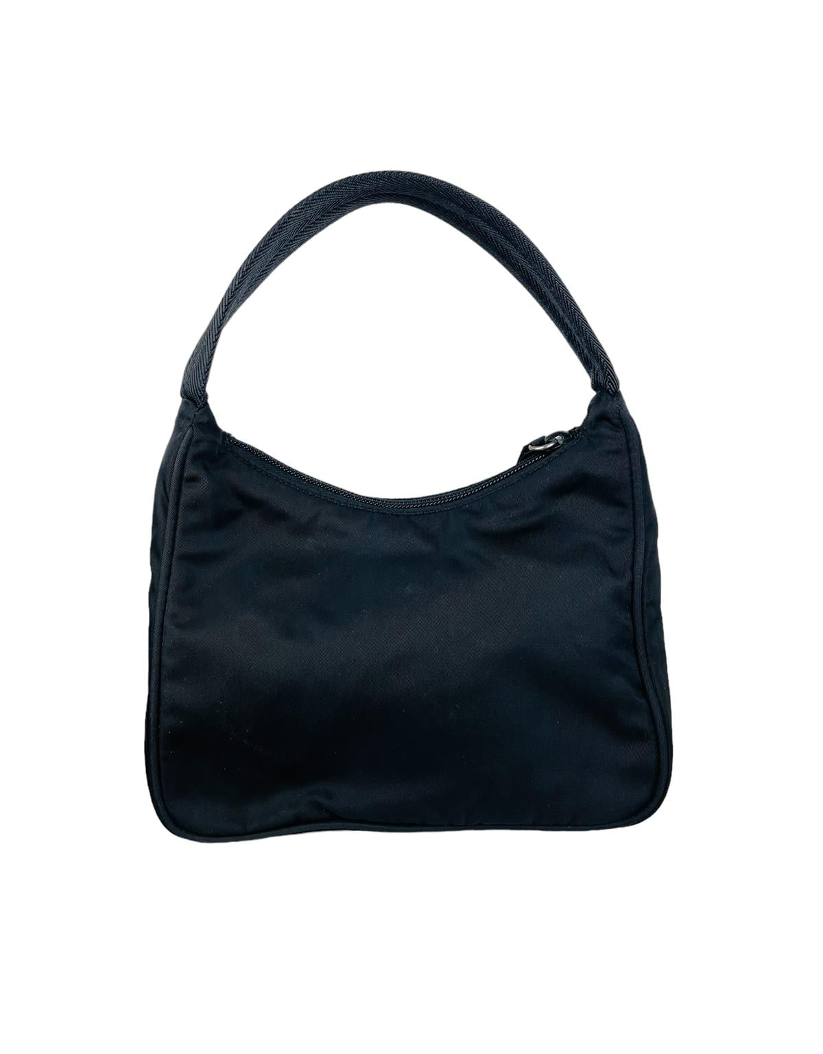 PRADA BLACK TESSUTO NYLON SHOULDER BAG
