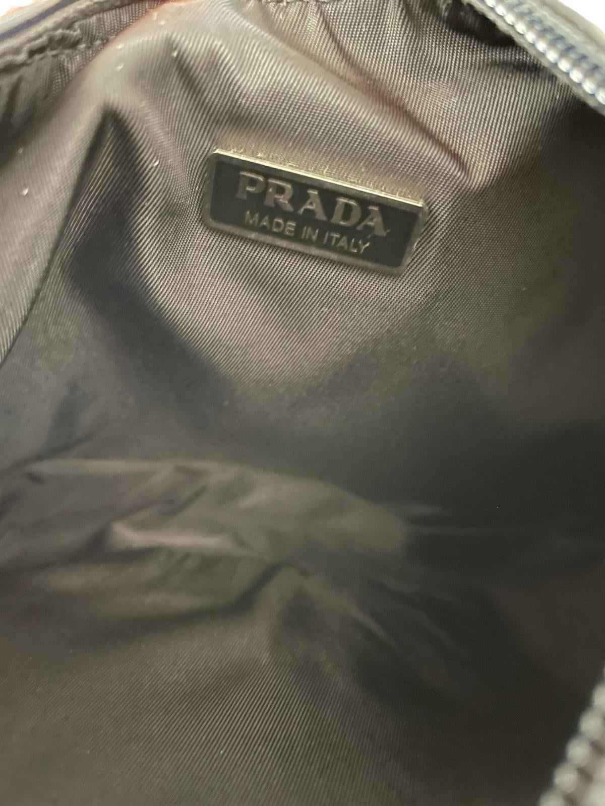 PRADA BLACK TESSUTO NYLON SHOULDER BAG
