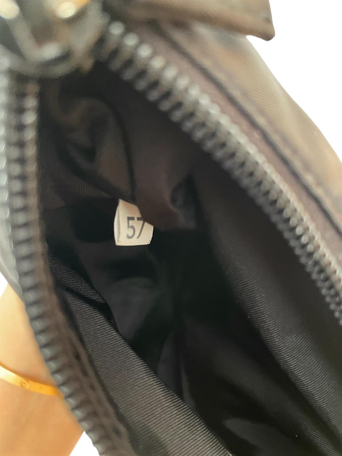 PRADA BLACK TESSUTO NYLON SHOULDER BAG