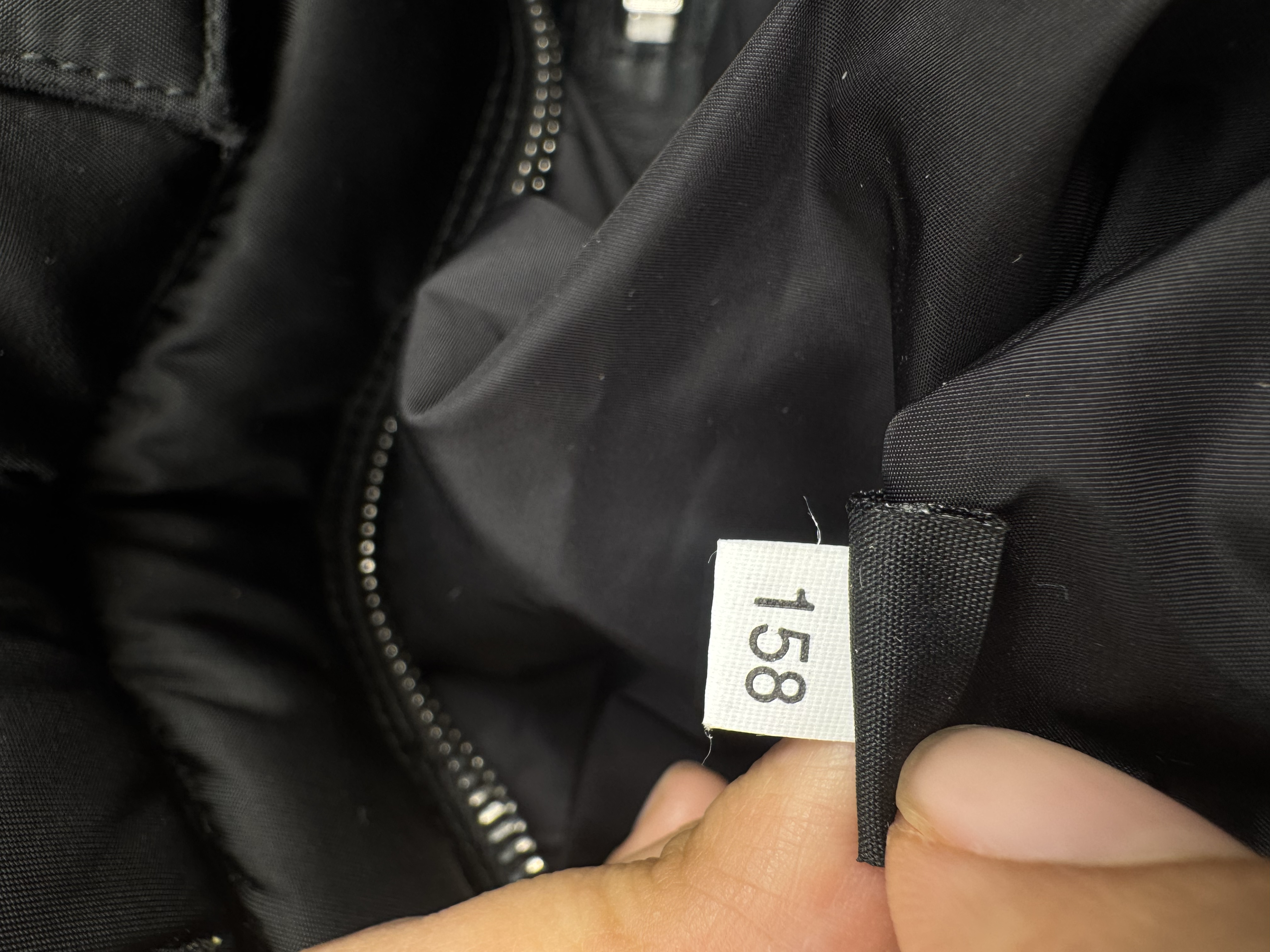 PRADA BLACK TESSUTTO BOMBER BAG