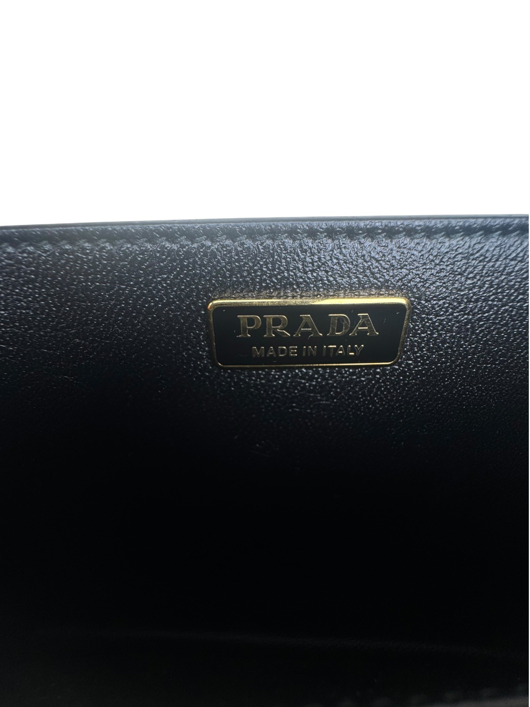 PRADA CAHIER EMBELLISHED LEATHER BAG