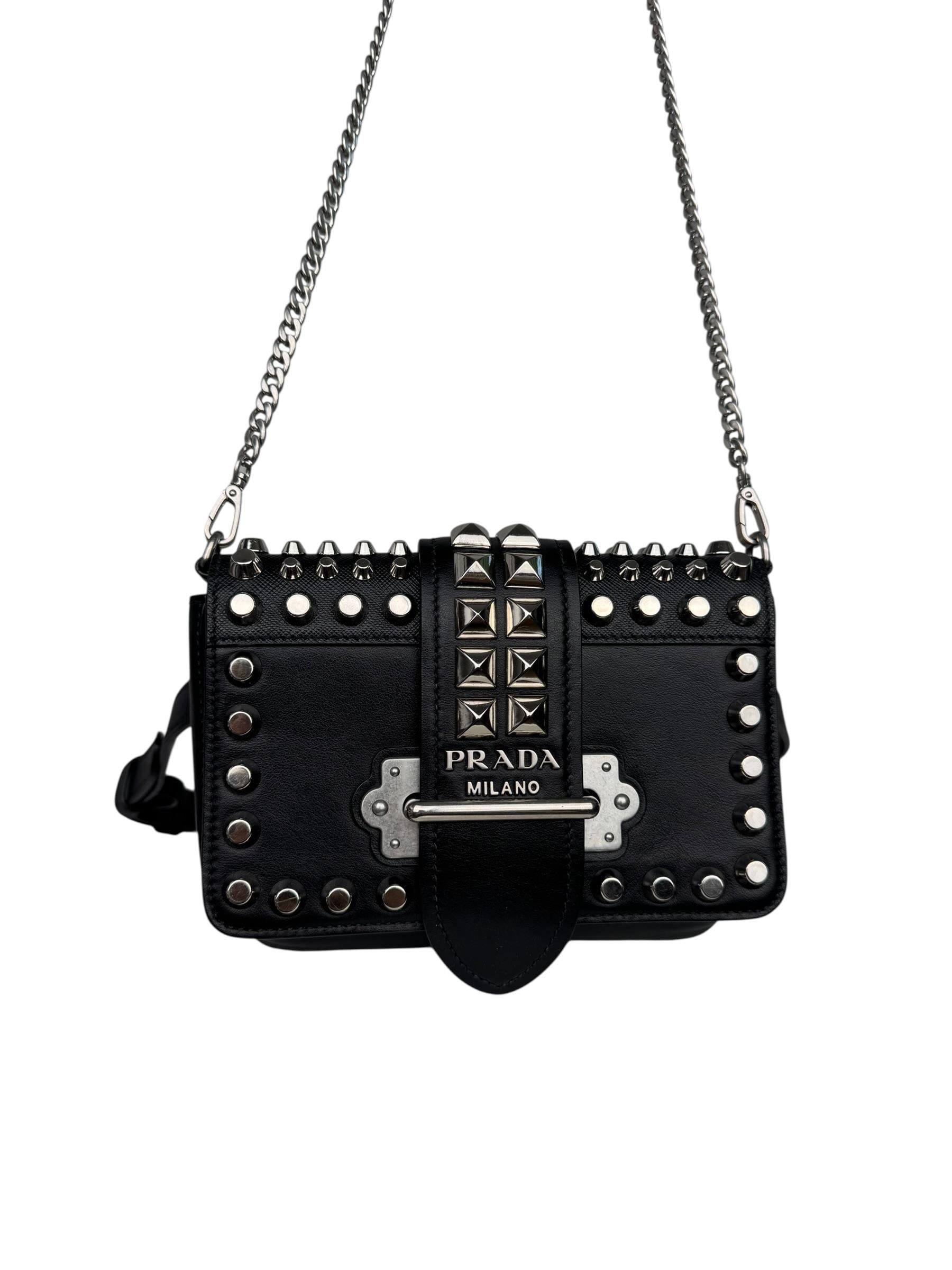 PRADA CAHIER MINI FLAP BAG