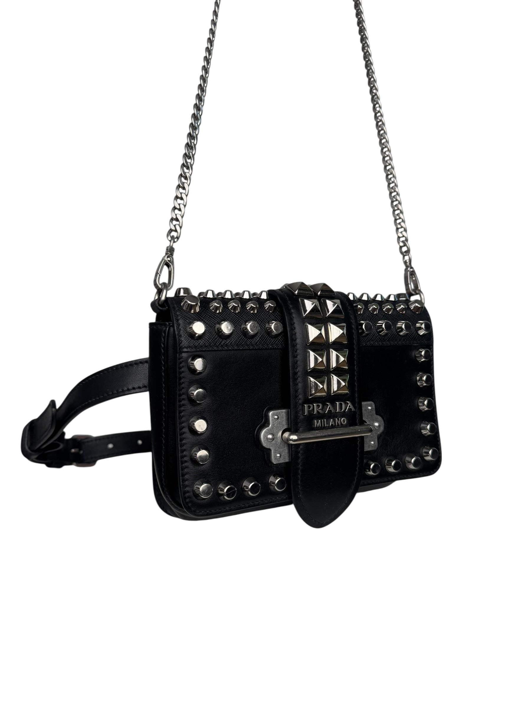 PRADA CAHIER MINI FLAP BAG