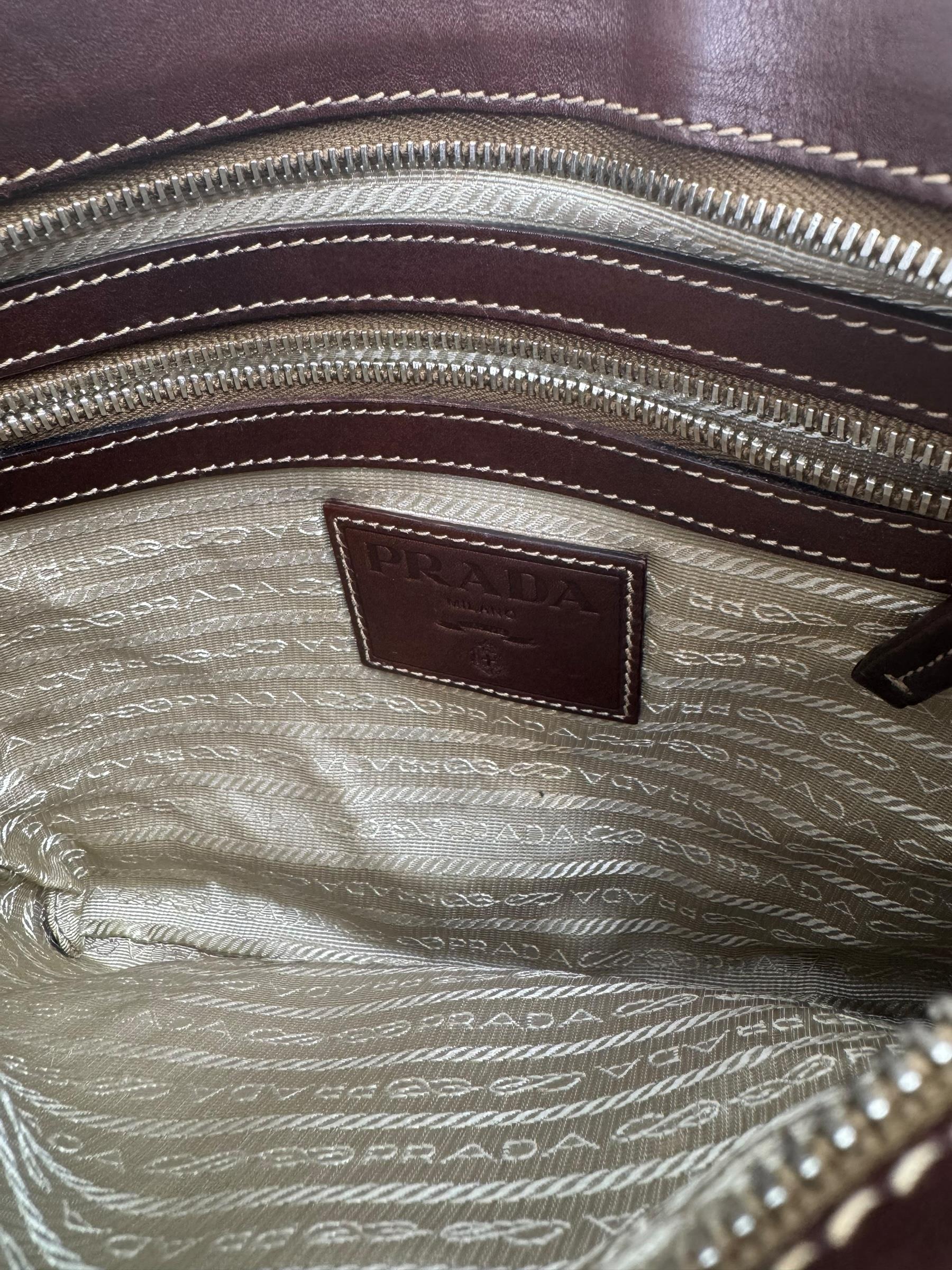 PRADA CANVAS CANAPA LOGO MESSENGER BAG