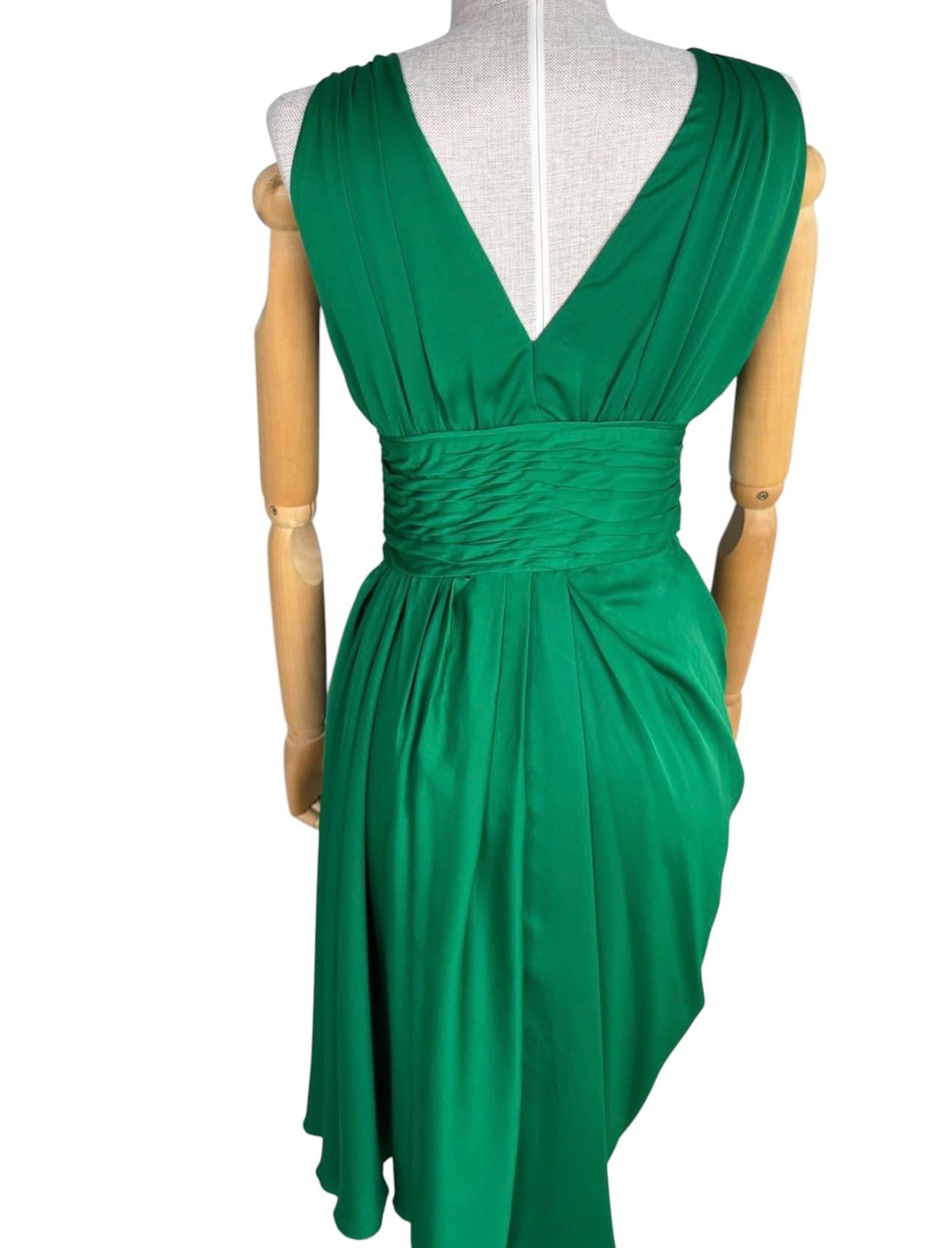 PRADA GREEN CHIFFON DRESS