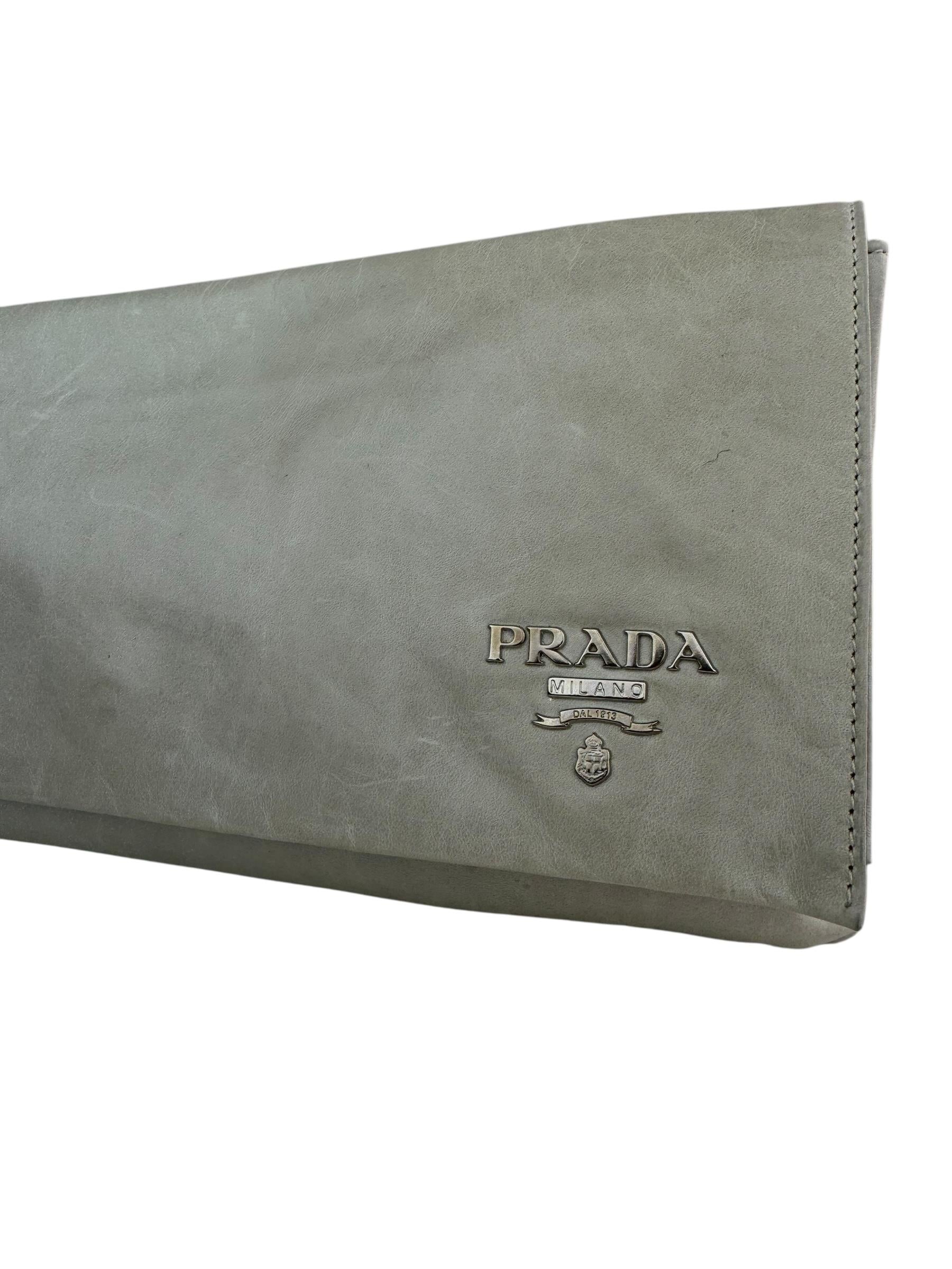 PRADA IVORY CLUTCH BAG