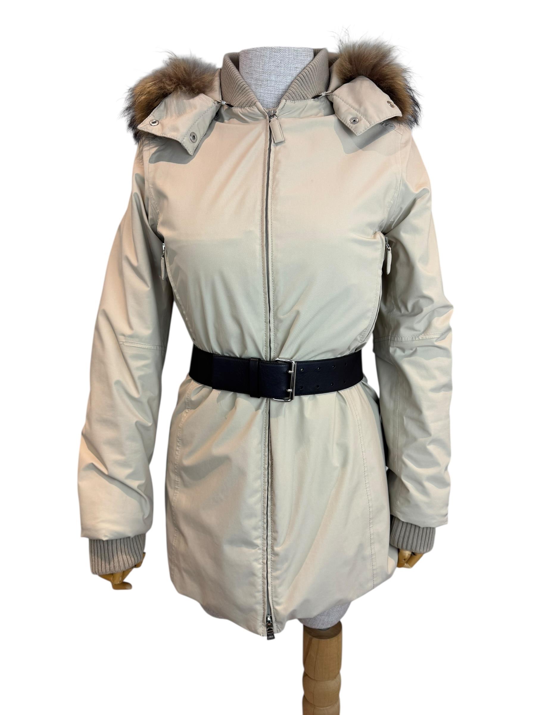 PRADA IVORY PUFFER JACKET