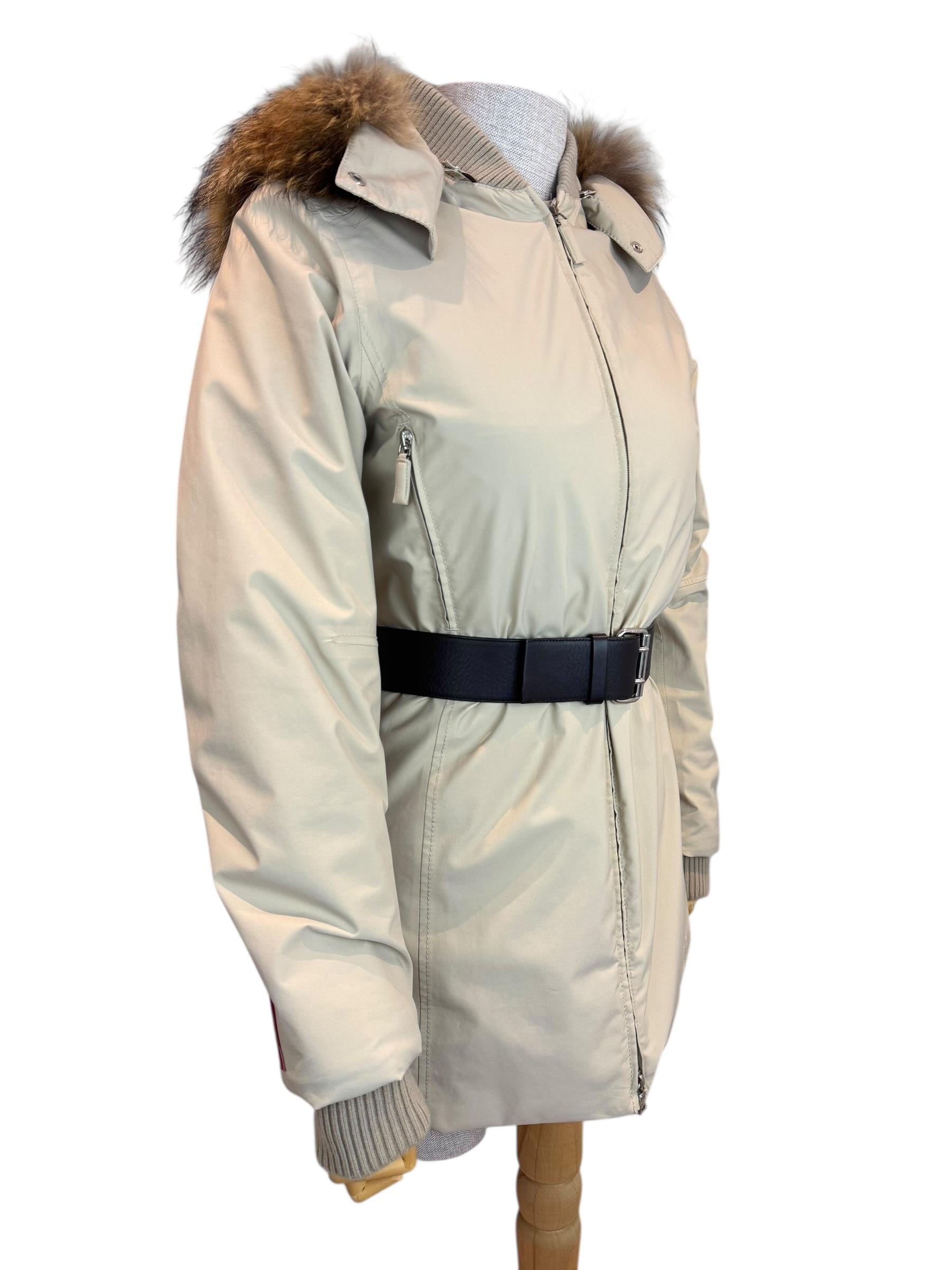 PRADA IVORY PUFFER JACKET