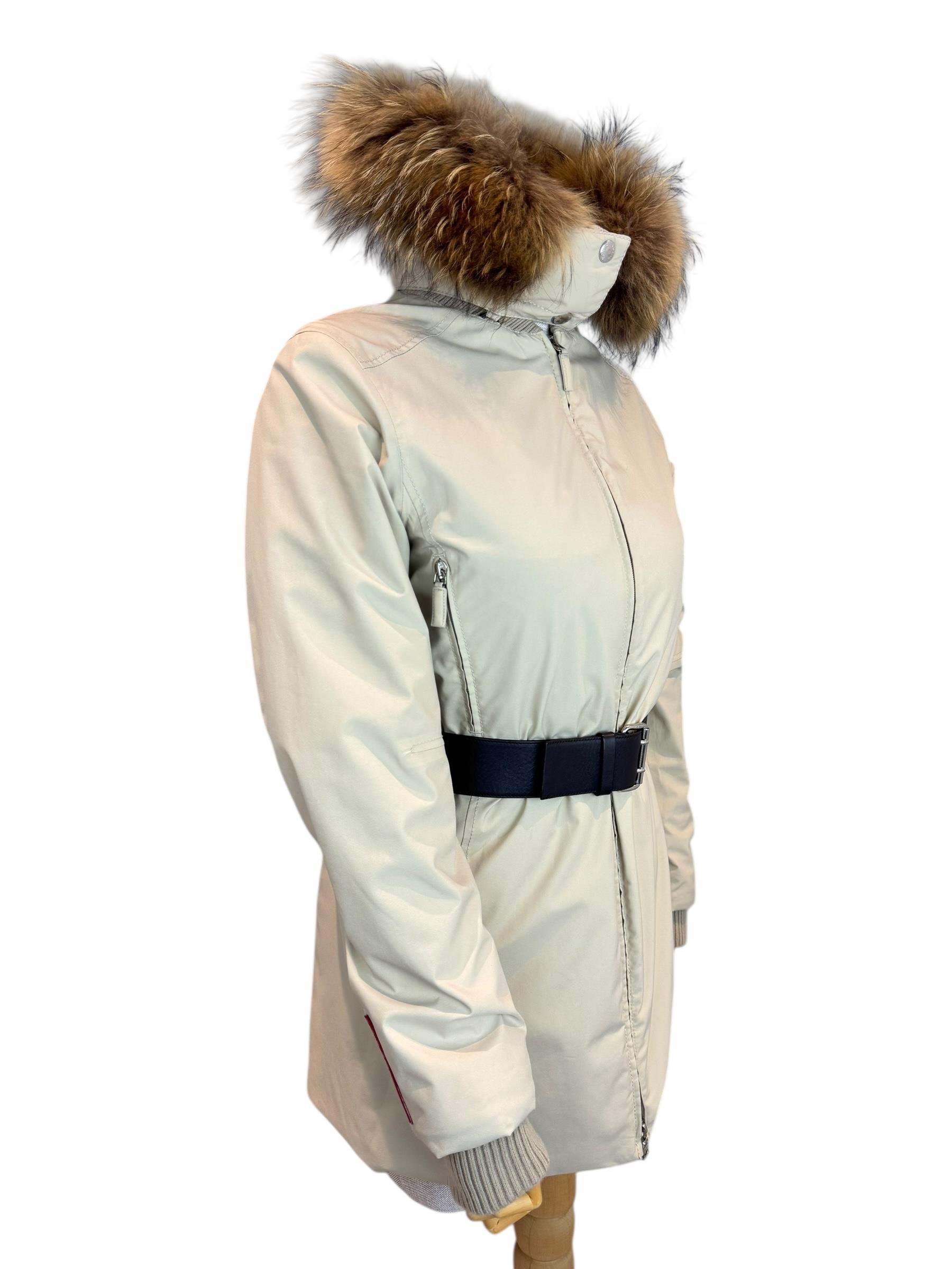 PRADA IVORY PUFFER JACKET