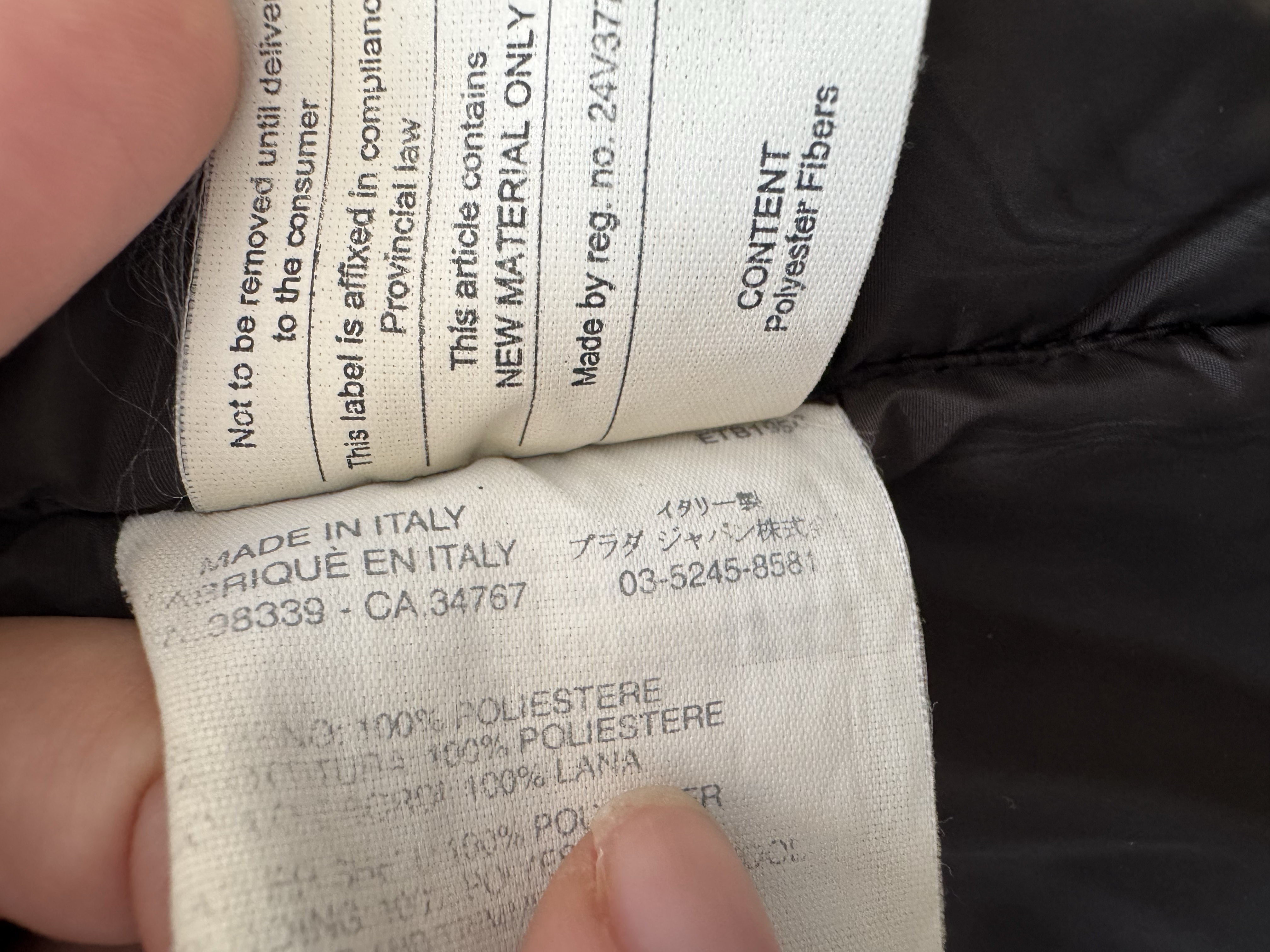 PRADA IVORY PUFFER JACKET