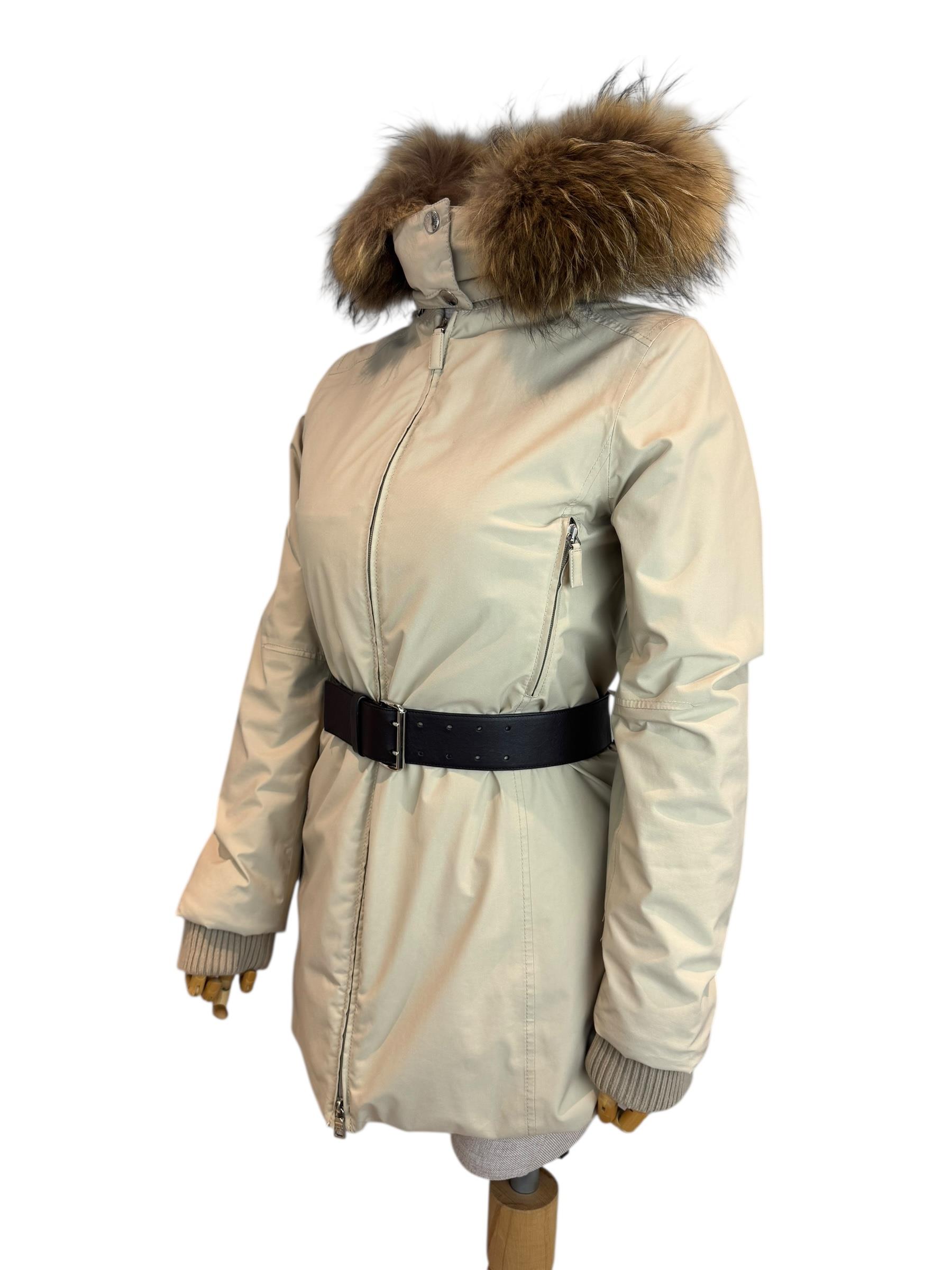PRADA IVORY PUFFER JACKET