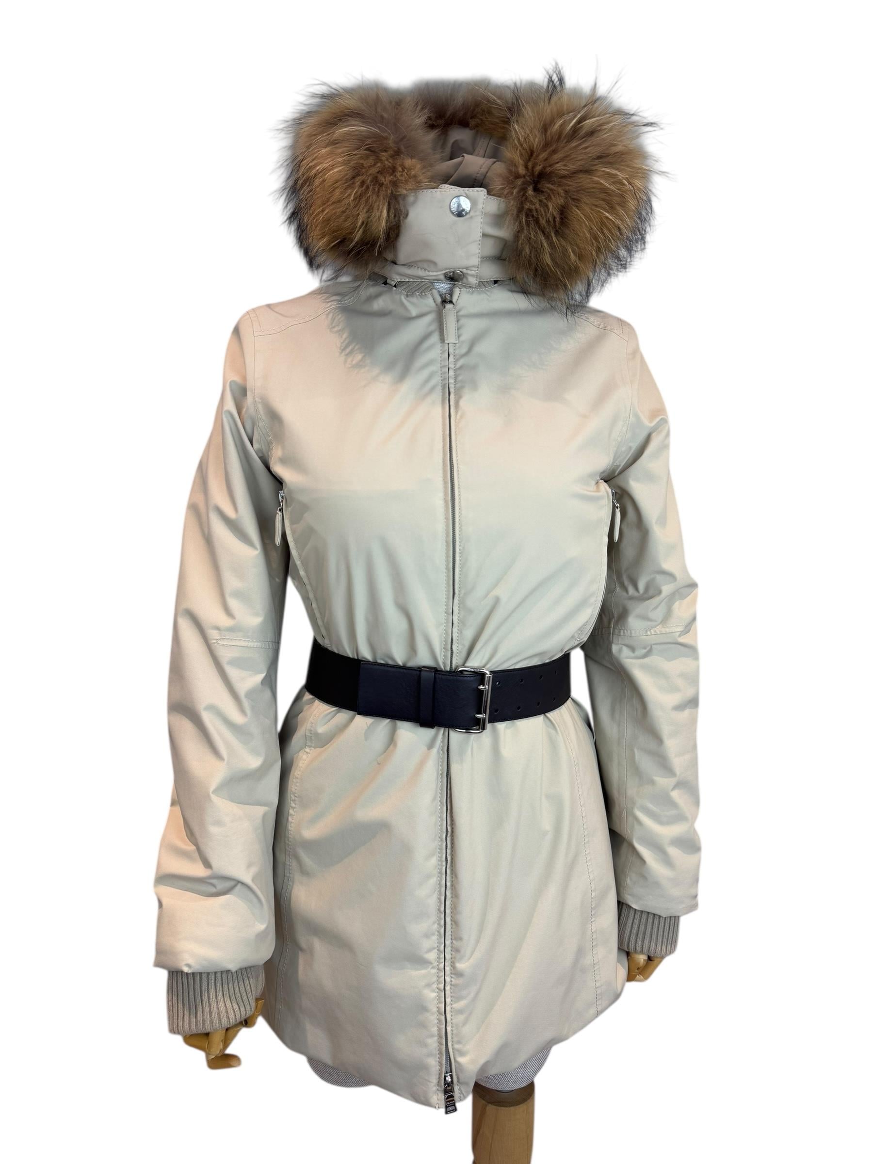 PRADA IVORY PUFFER JACKET