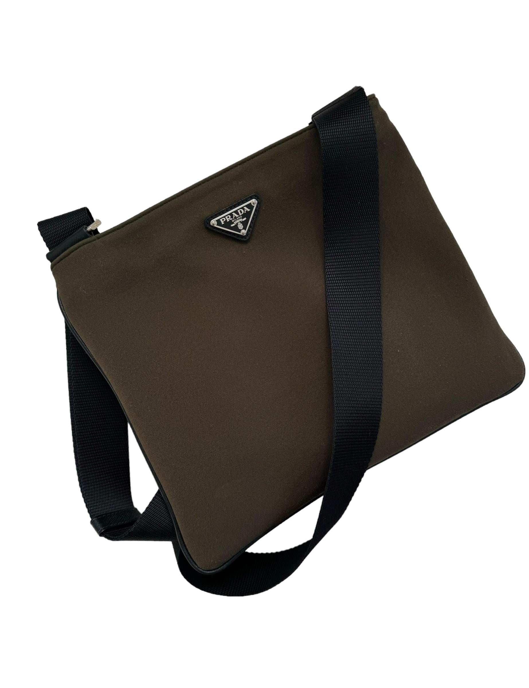PRADA KHAKI MESSENGER ÇANTA