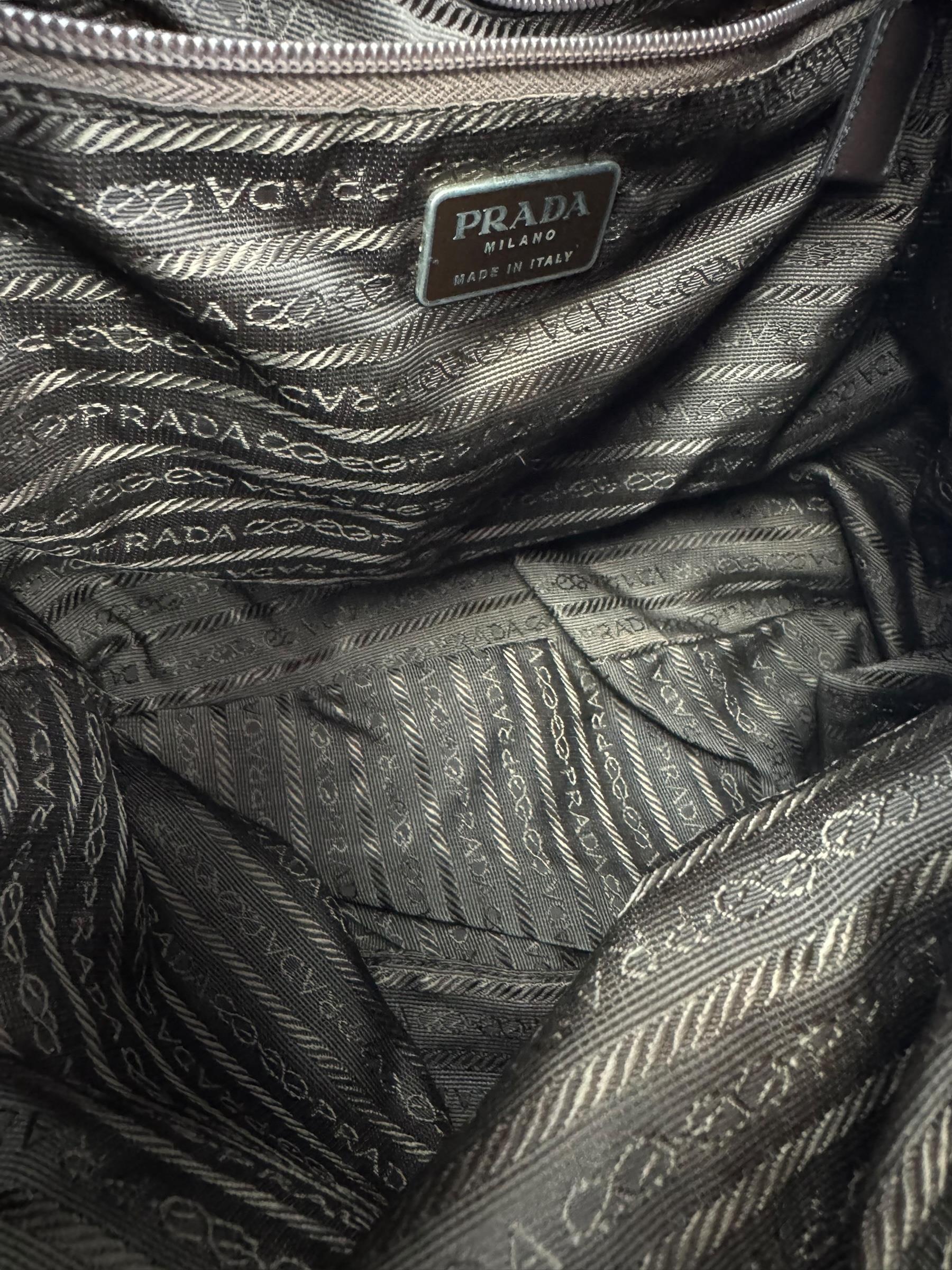 PRADA KHAKI NYLON BAG